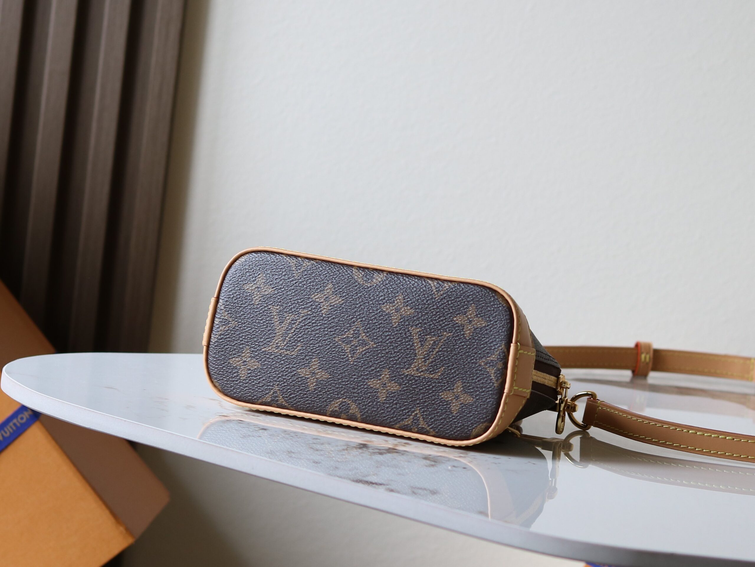 Louis Vuitton Nano Alma Handbag in Monogram Dune Canvas - Image 4