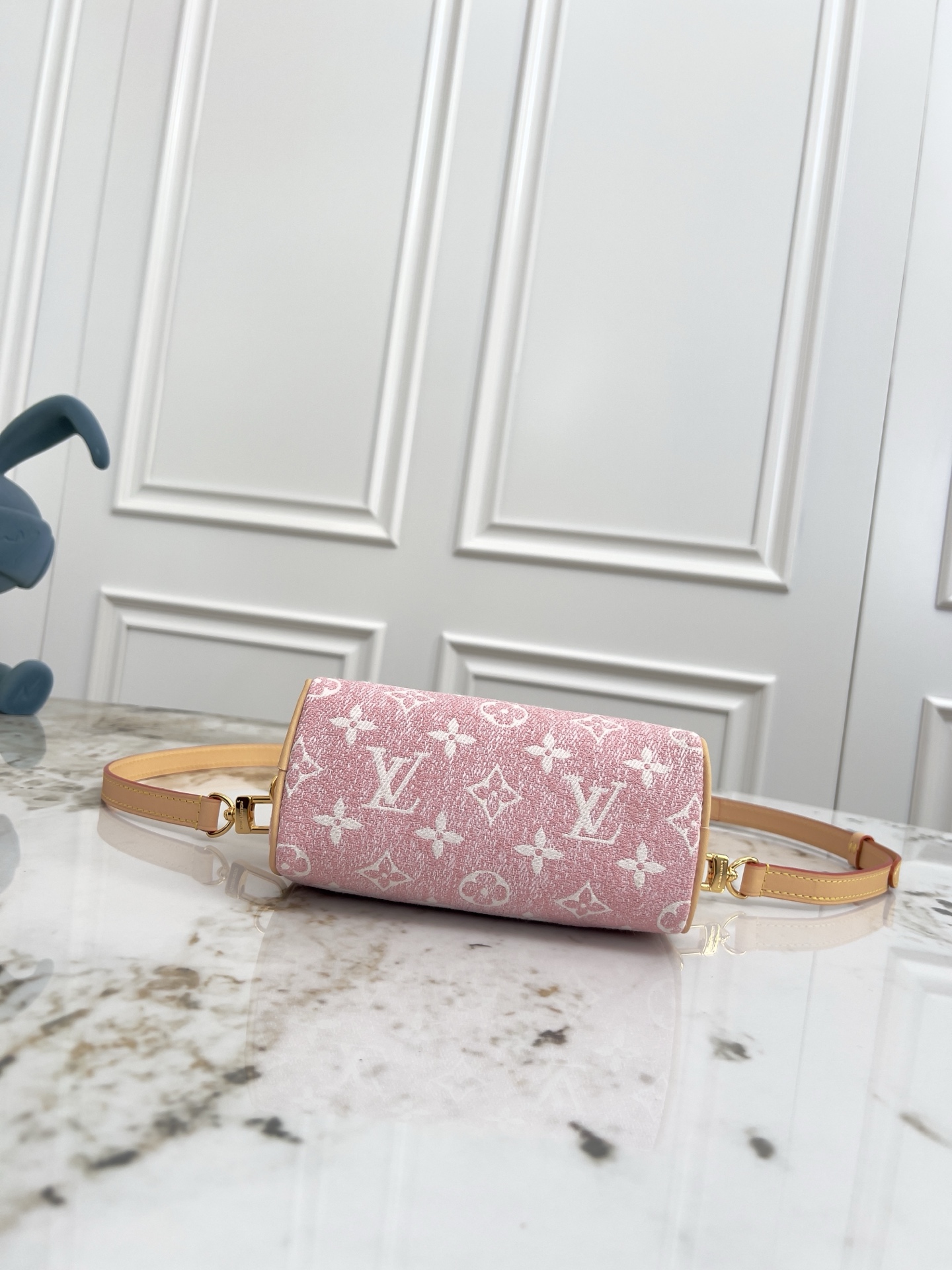Louis Vuitton Nano Speedy Monogram Denim Crossbody Bag - Image 4