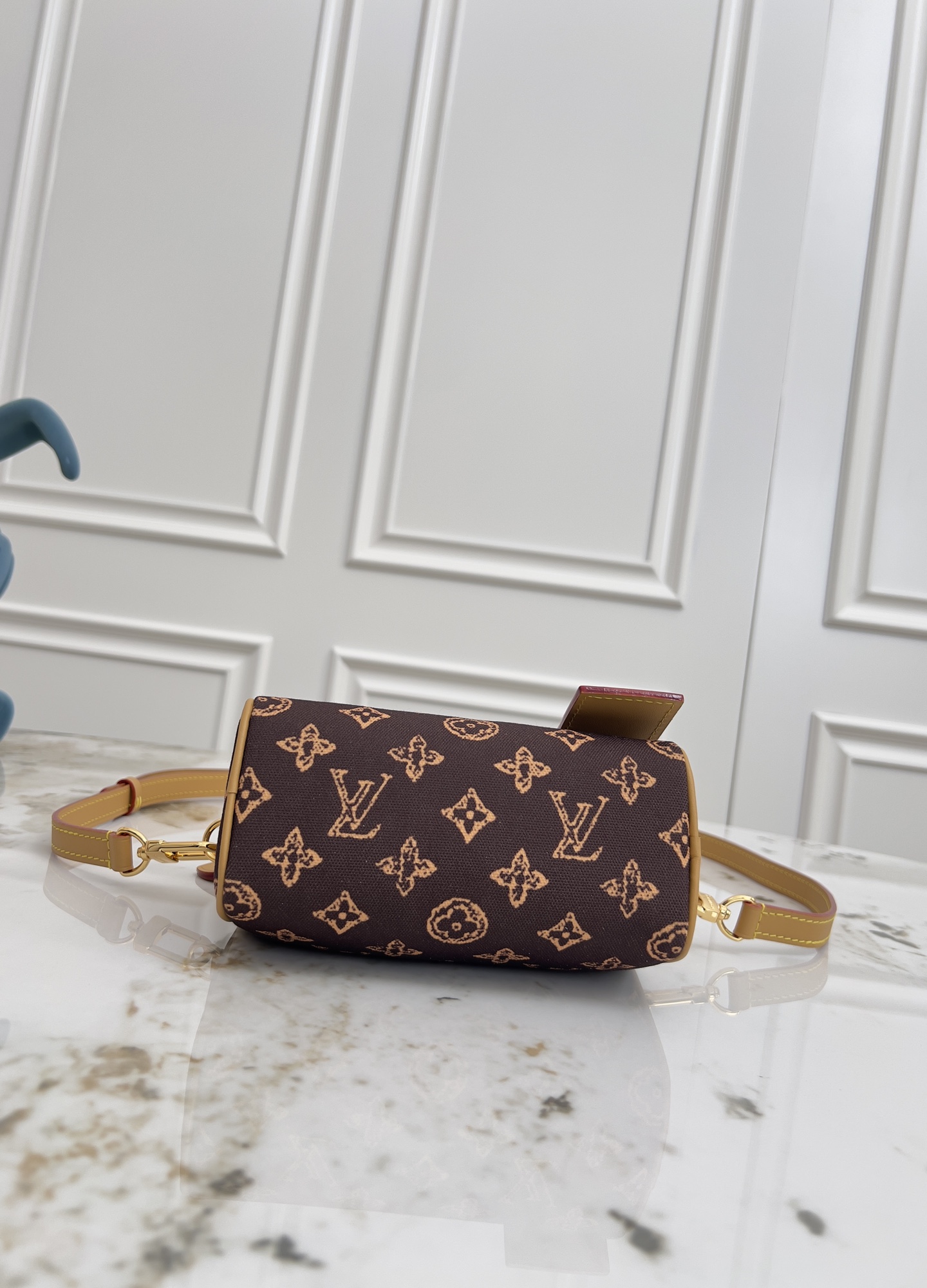 Louis Vuitton Nano Speedy Monogram Canvas Crossbody Bag - Image 4
