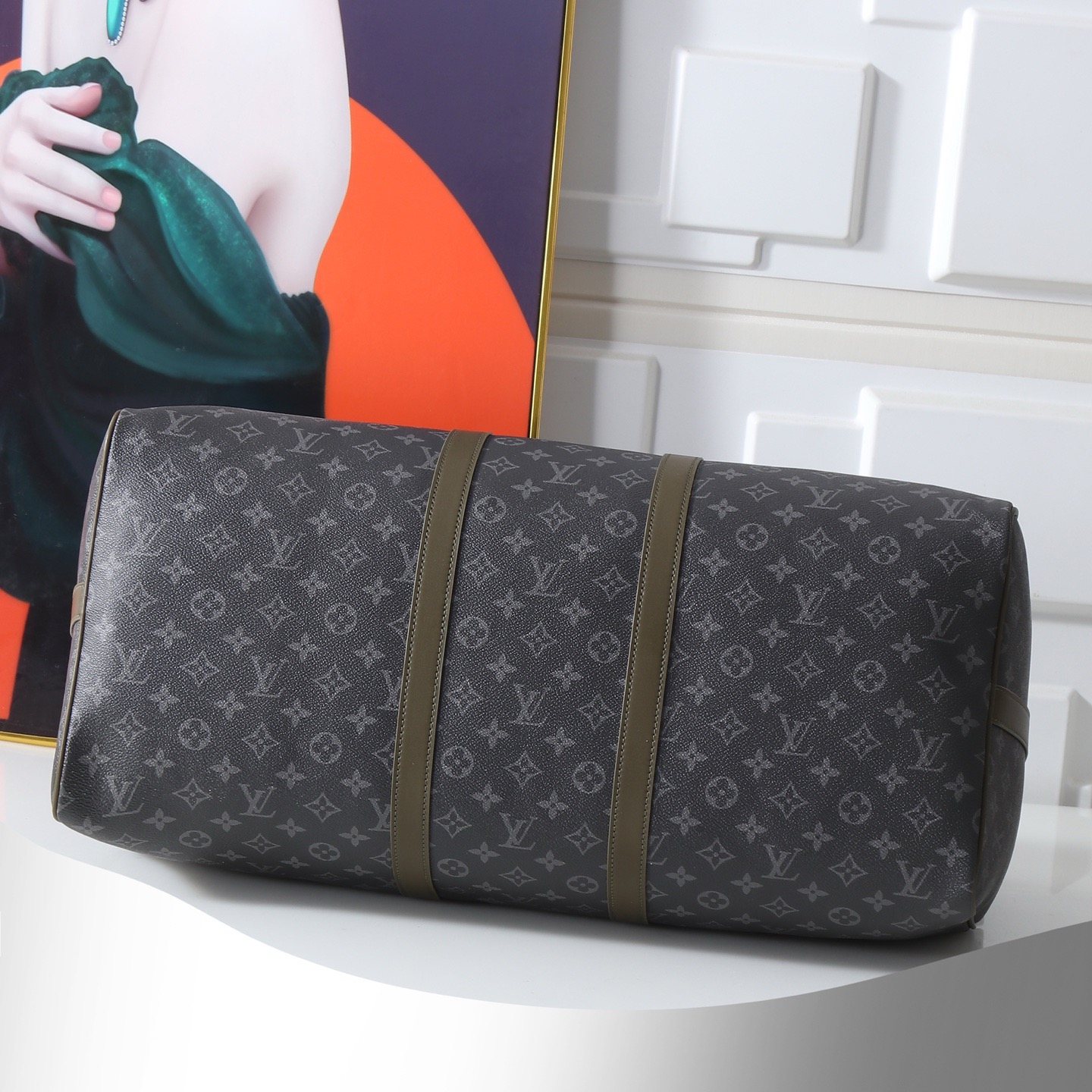 Louis Vuitton Keepall Bandoulière 55 Travel Bag - Image 4
