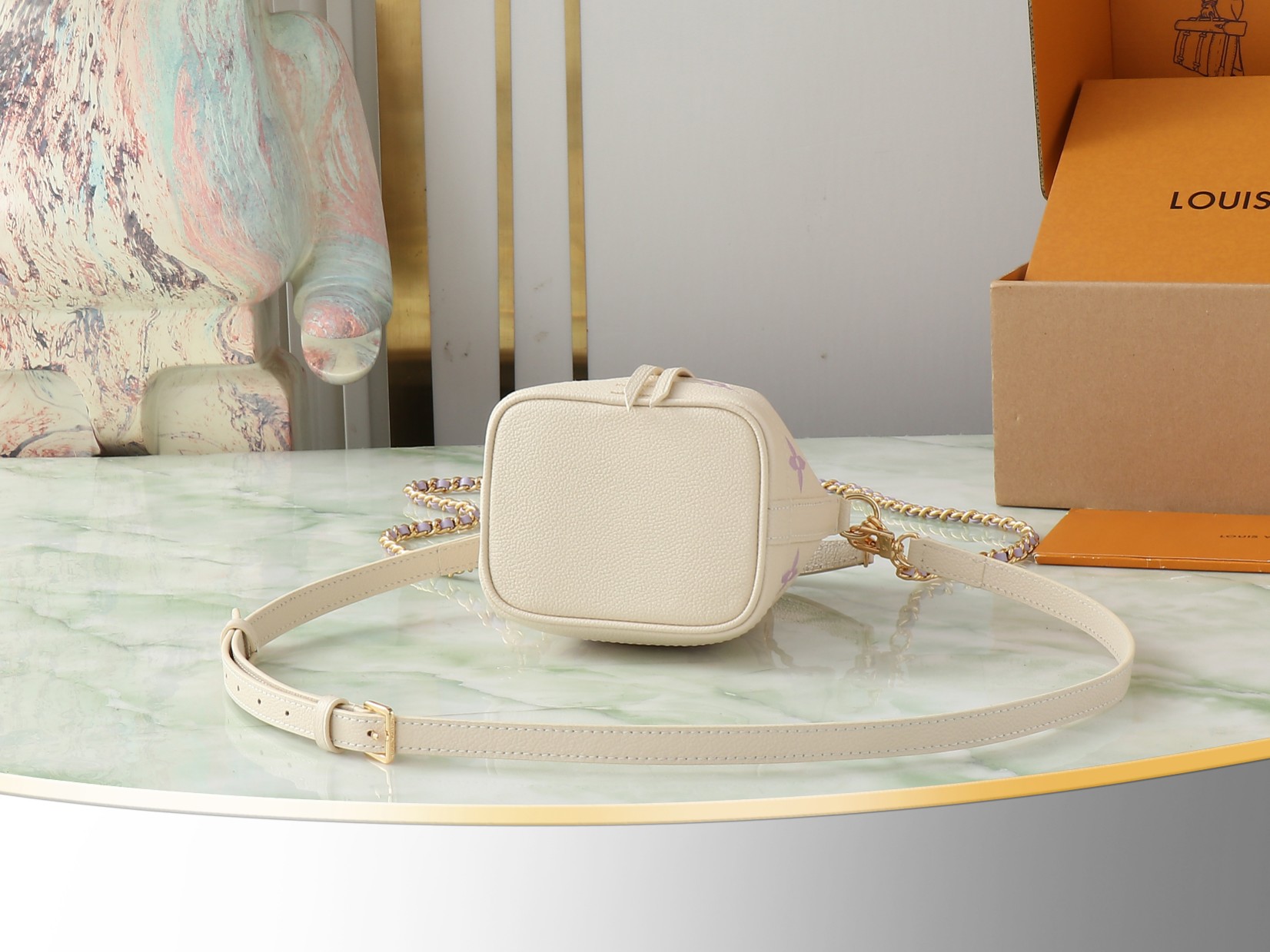 Louis Vuitton Nano Noé Mini Bucket Bag in Monogram Empreinte Leather - Image 4
