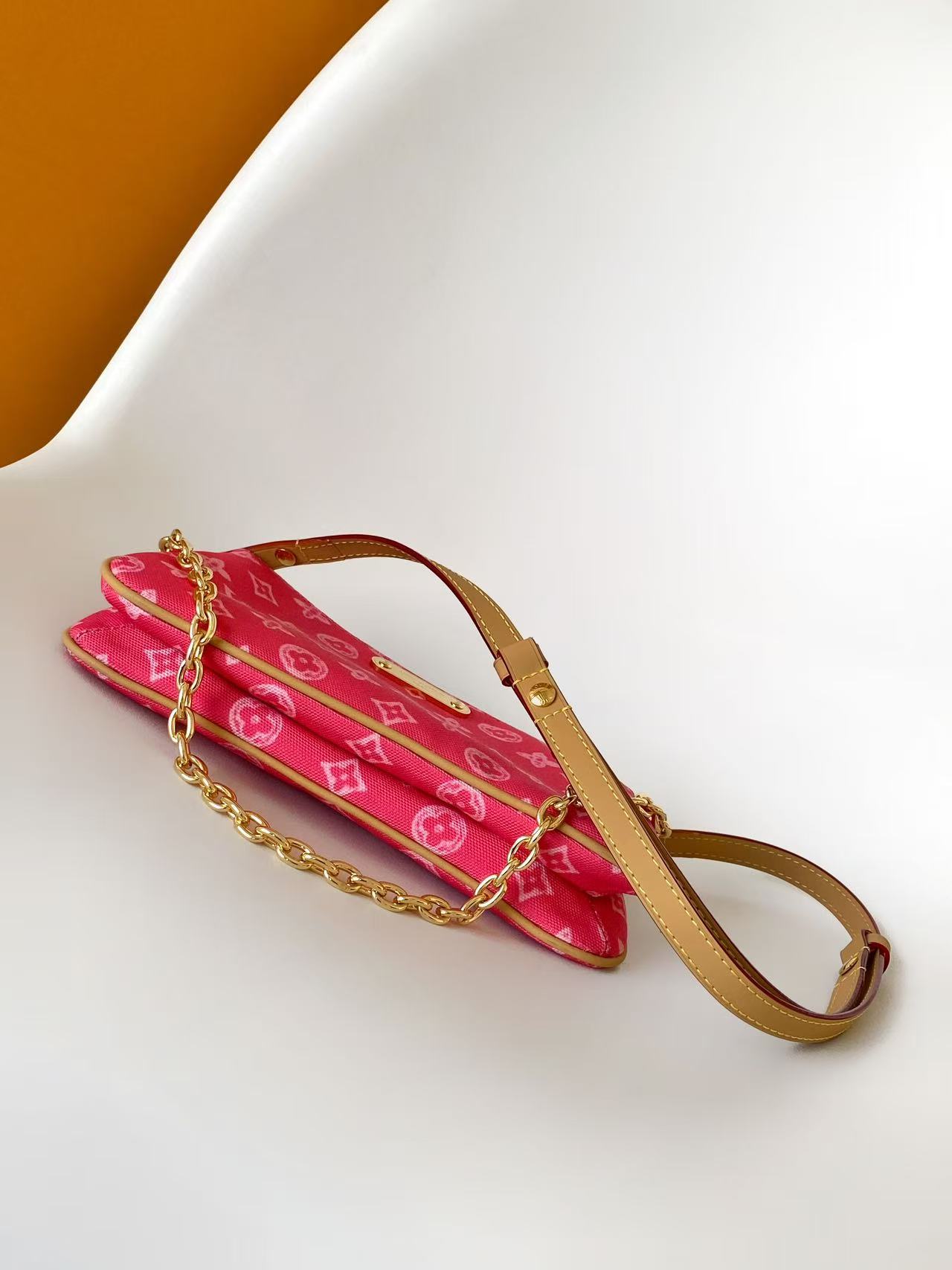 Louis Vuitton Monogram Denim Liv Pochette Crossbody Bag - Image 4