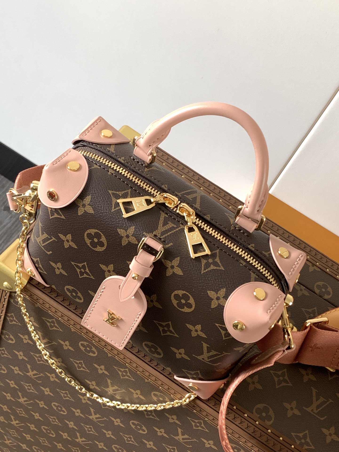 Louis Vuitton Petite Malle Souple Monogram Canvas Crossbody Bag - Image 4