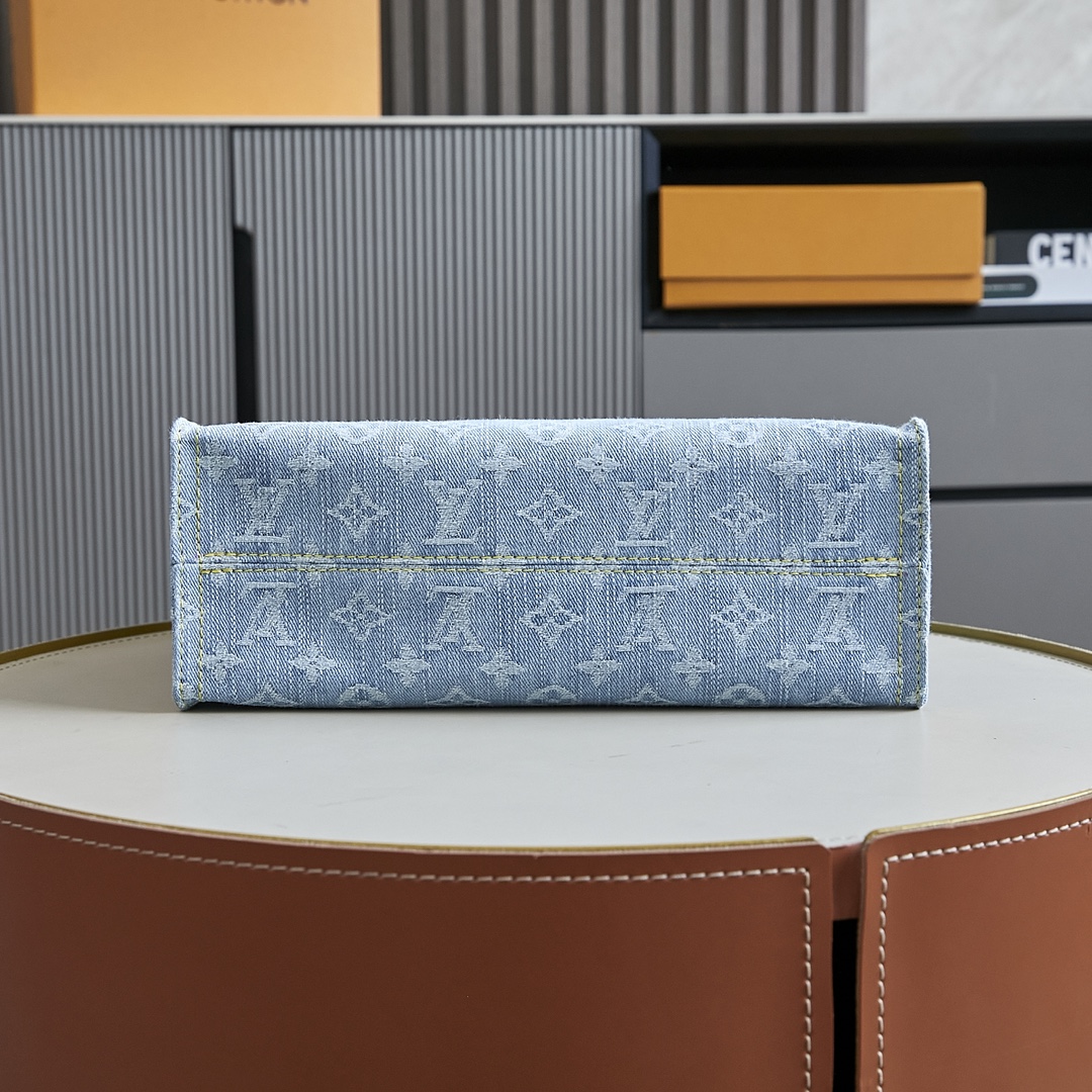 Louis Vuitton OnTheGo Small Denim Tote Bag M24897 - Image 4
