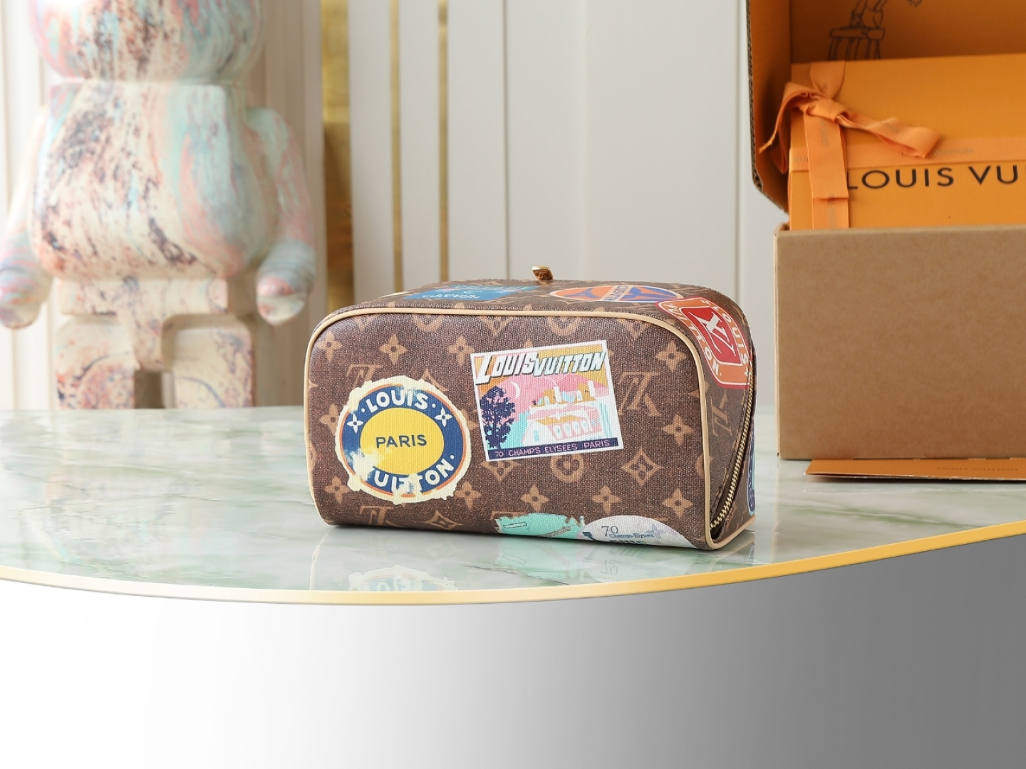 Louis Vuitton Monogram Cosmetic Pouch - Image 4