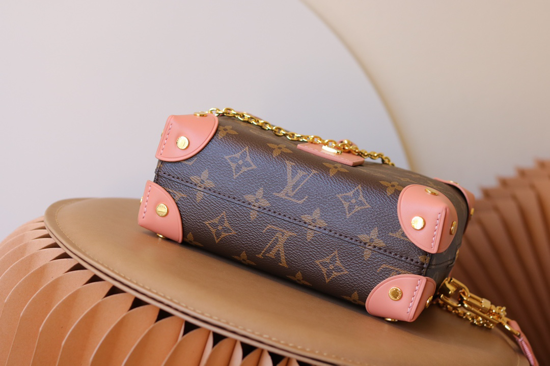 Louis Vuitton Petite Malle Souple Monogram Canvas Shoulder Bag - Image 4