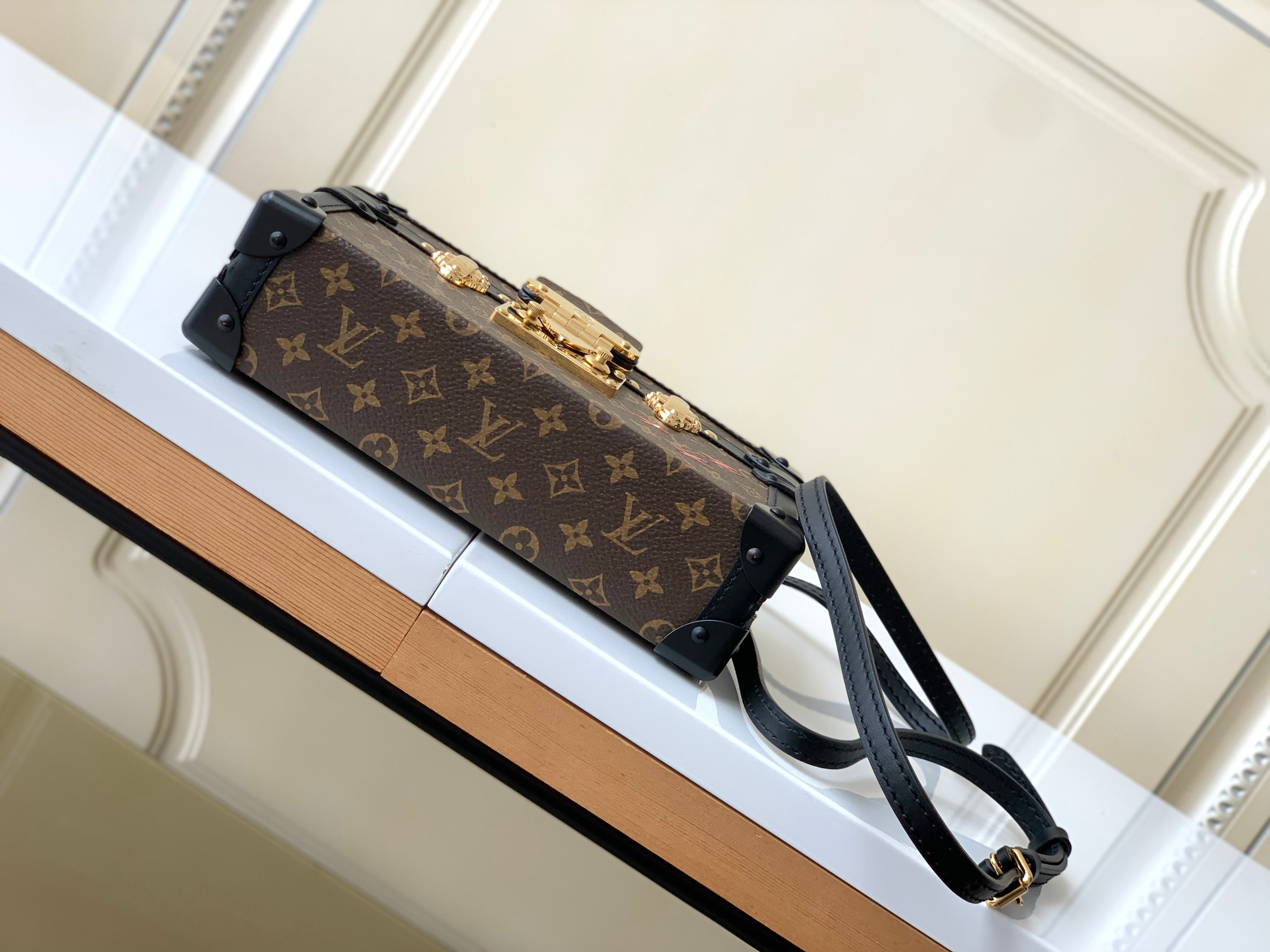 Louis Vuitton Petite Malle Monogram Canvas Crossbody Bag - Image 4