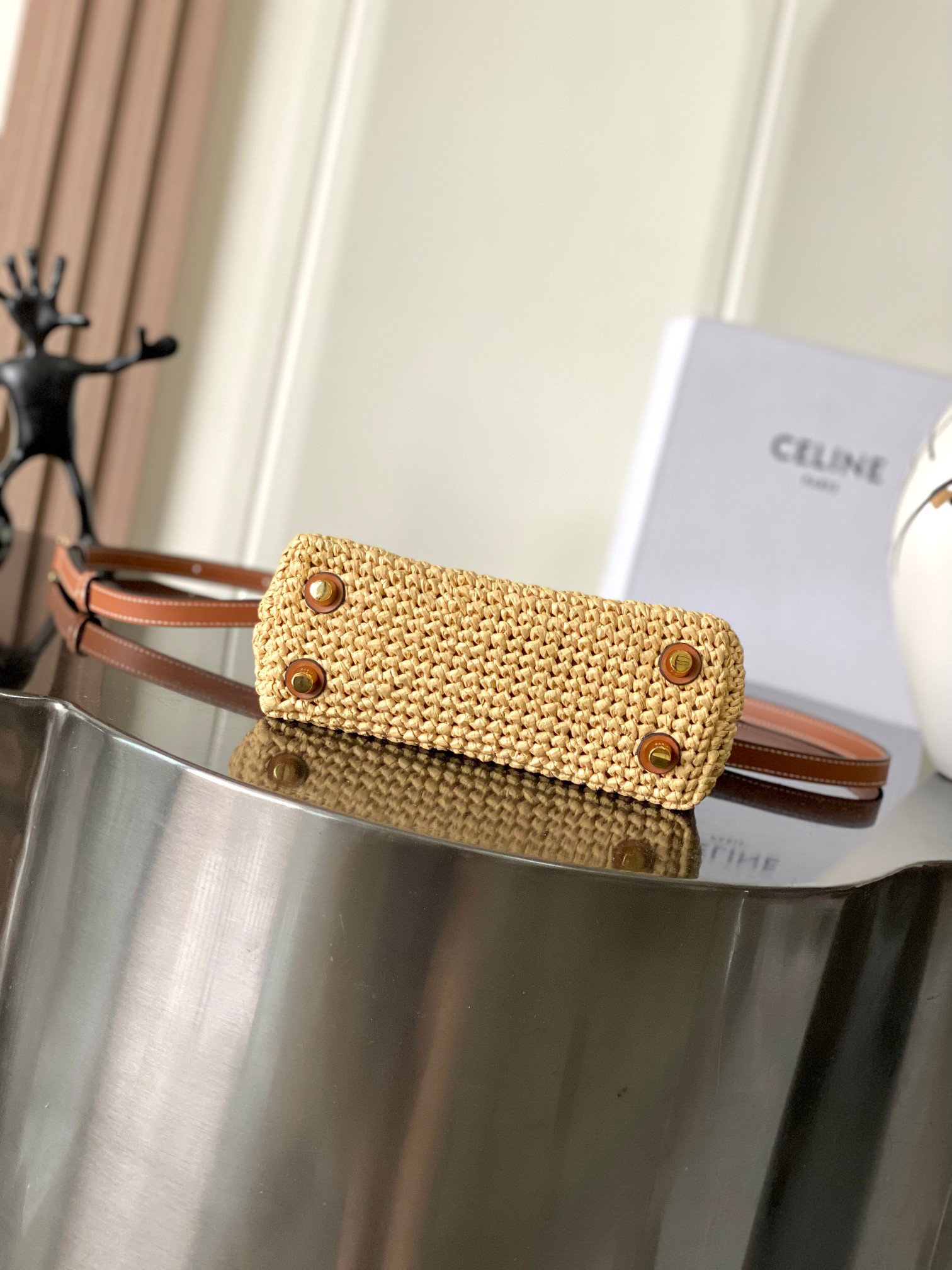 CELINE Teen Nino Woven Handbag - Image 4