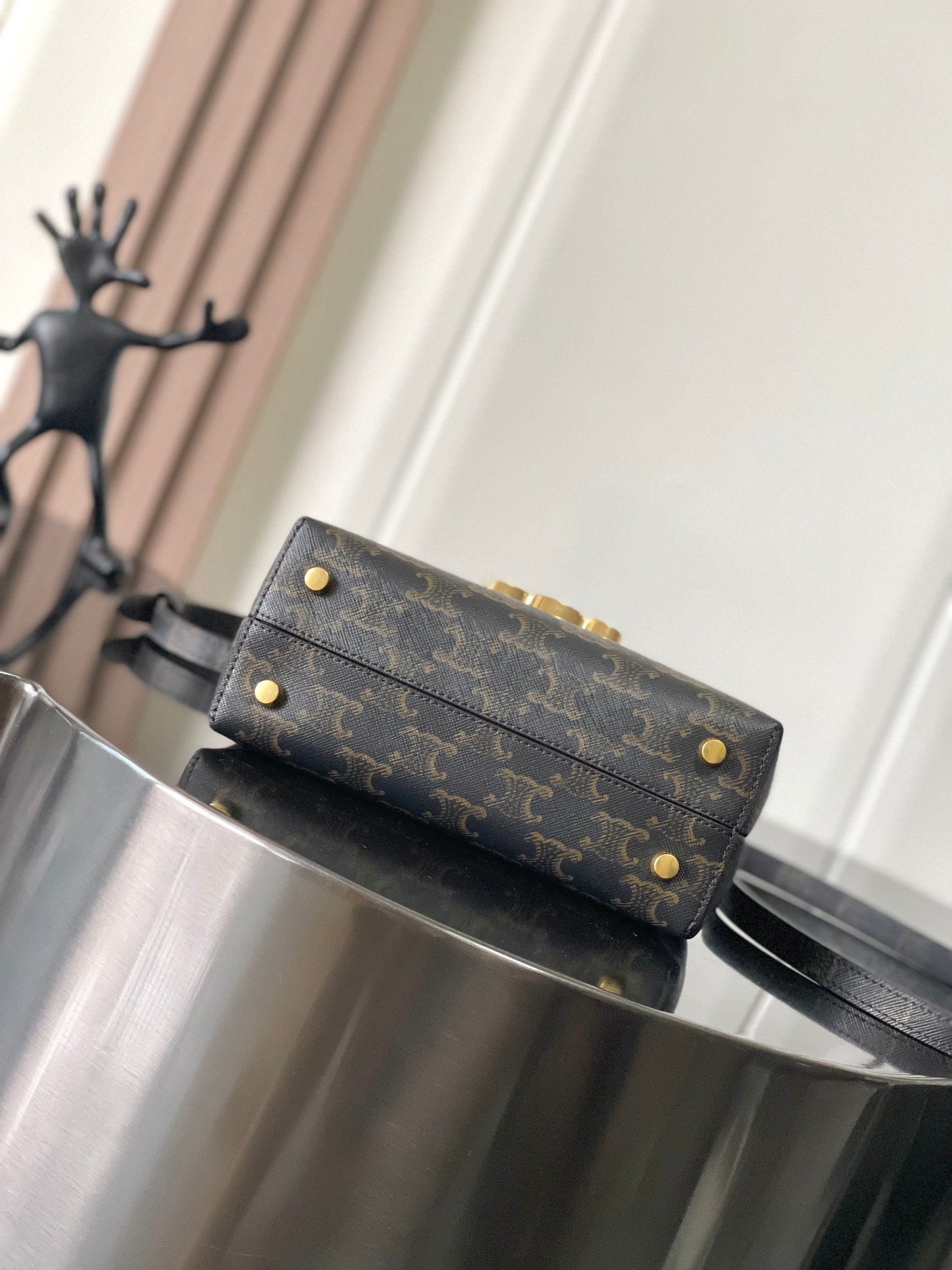 CELINE Teen Nino Logo-Print Leather Handbag - Image 4