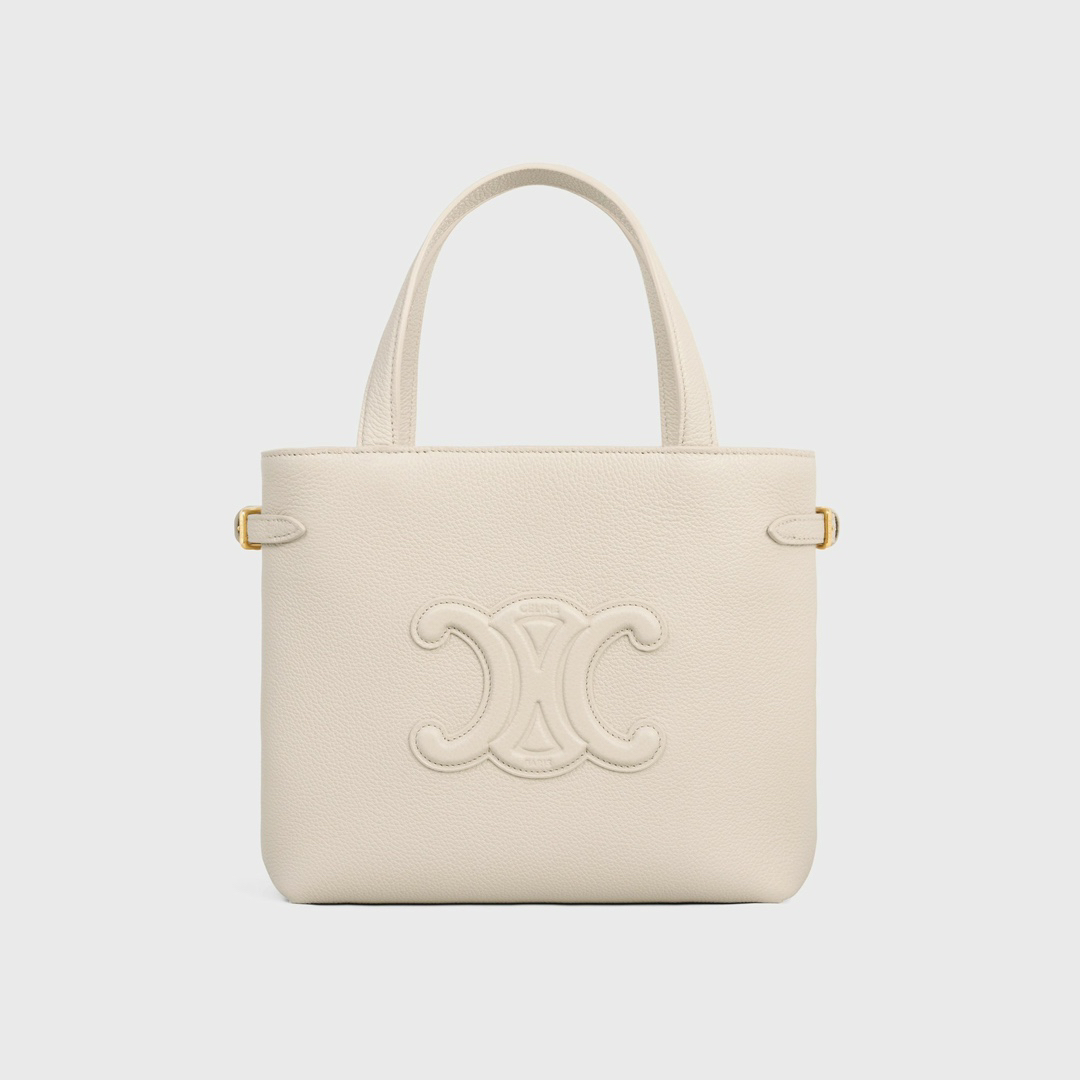 Cabas Anais Small Grained Calfskin Leather Tote Bag - Image 4