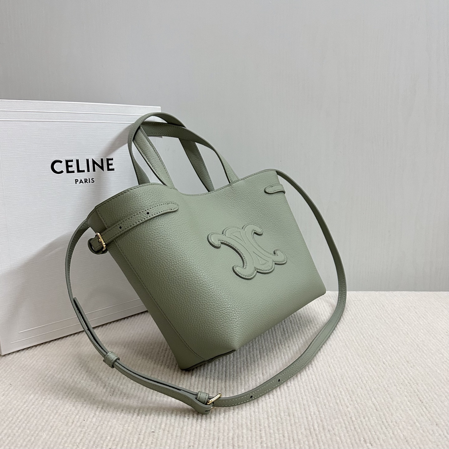 Cabas Anais Small Grained Calfskin Leather Tote Bag - Image 4