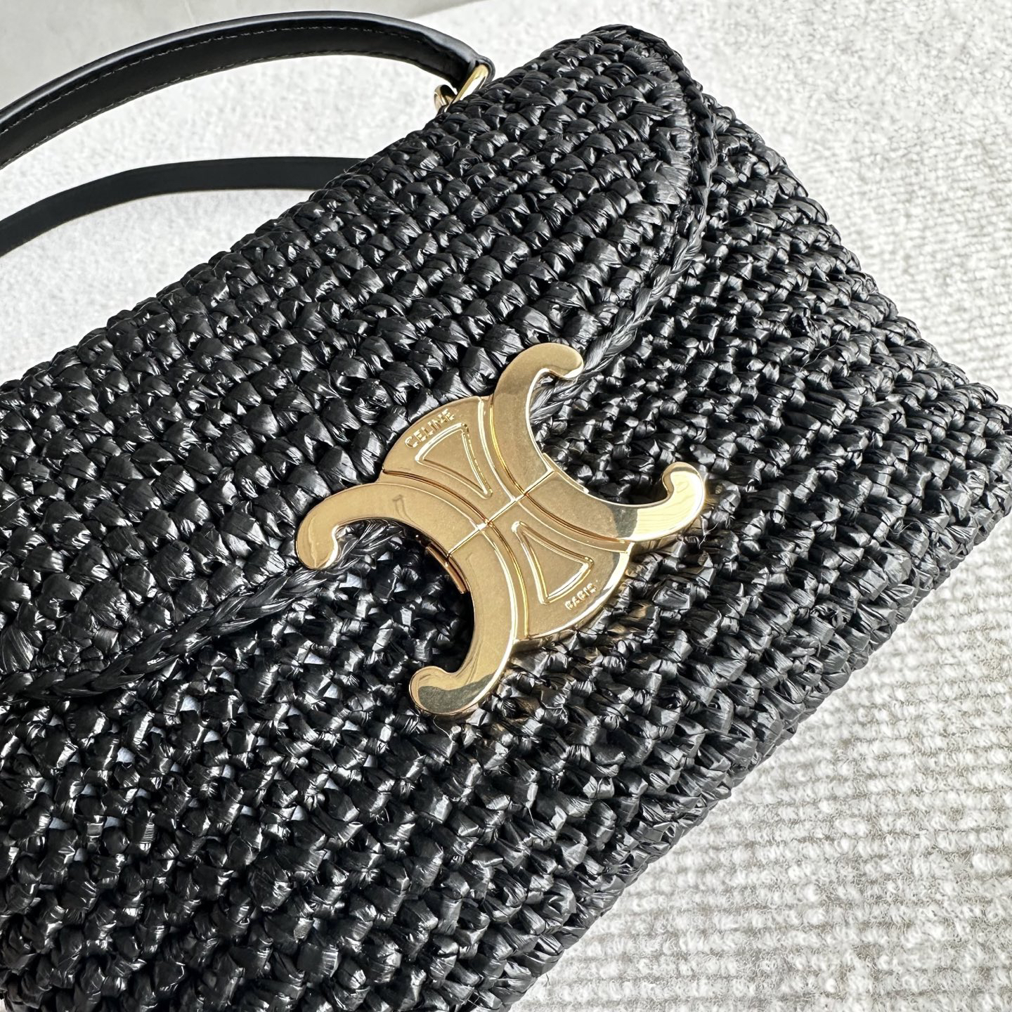 CELINE Teen Nino Woven Shoulder Bag - Image 4