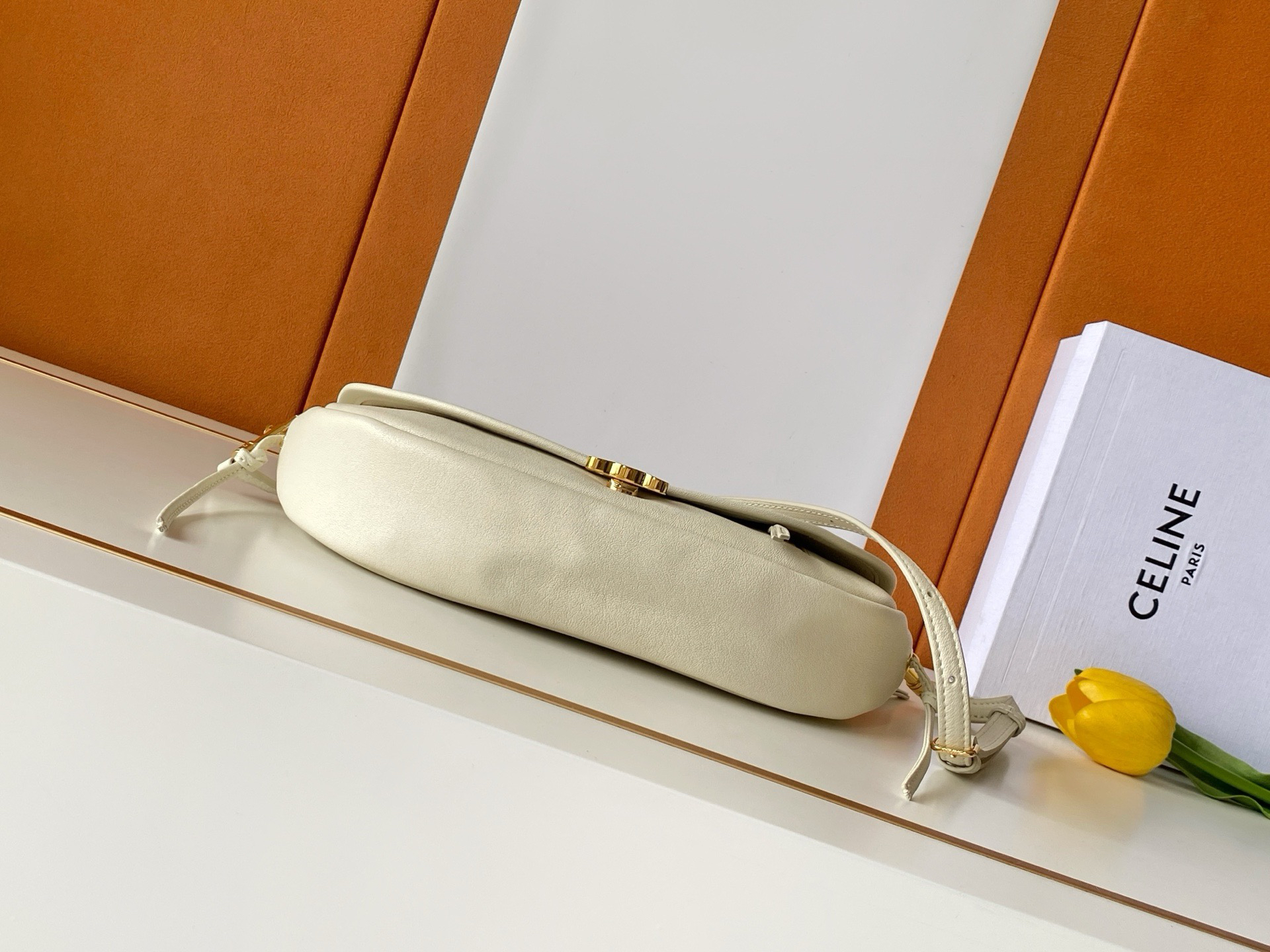 CE Halfmoon Small Lambskin Crossbody Bag - Image 4