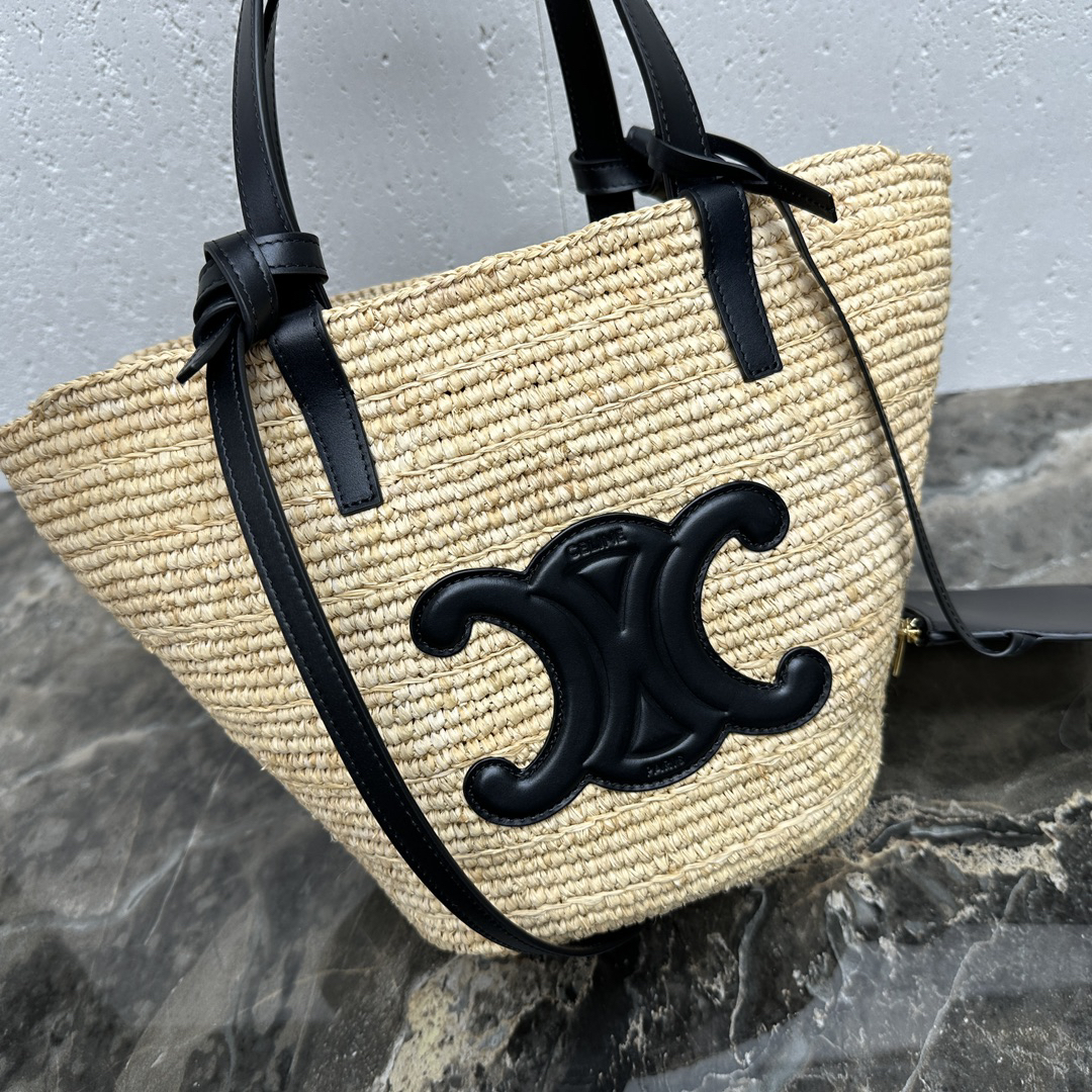 TEEN Soft Classic Woven Tote Bag with Leather Trim - Image 4