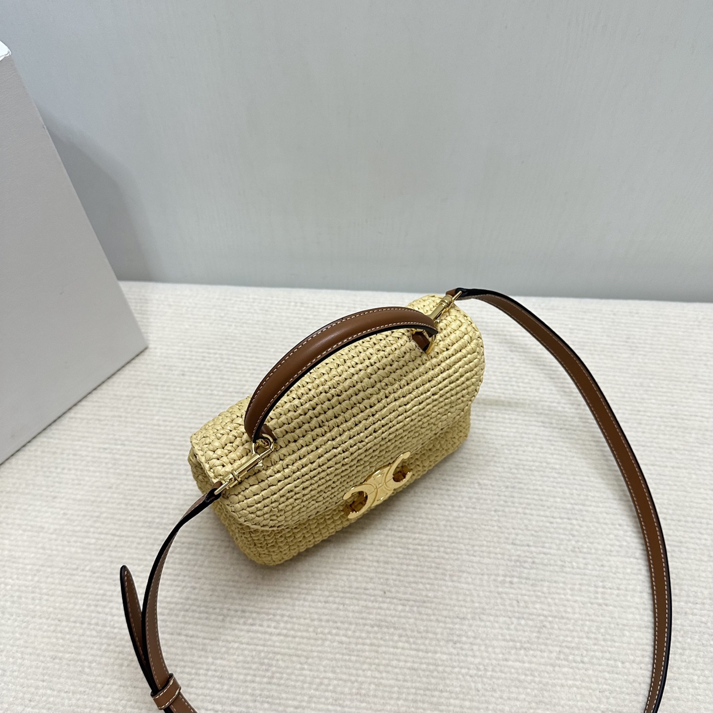 CELINE Teen Nino Woven Crossbody Bag - Image 4