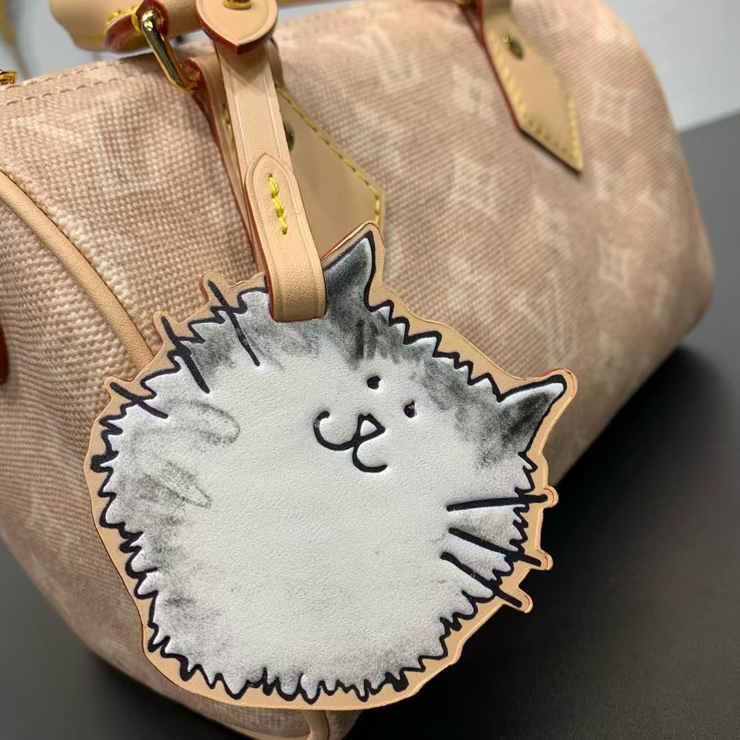 Speedy 20 Bandouliere Meowgram Canvas Handbag - Image 4