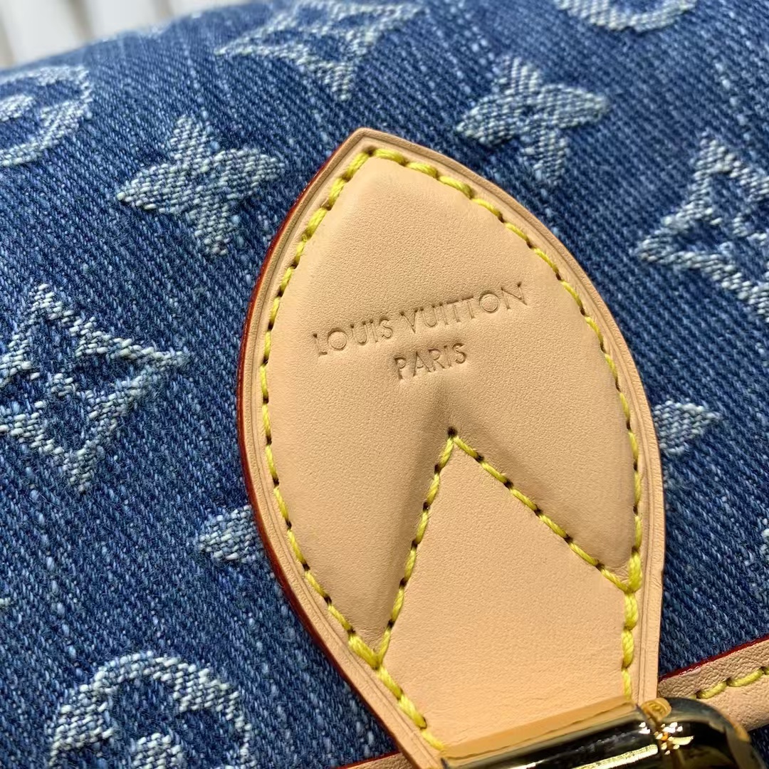 Diane Monogram Denim Shoulder Bag - Image 4