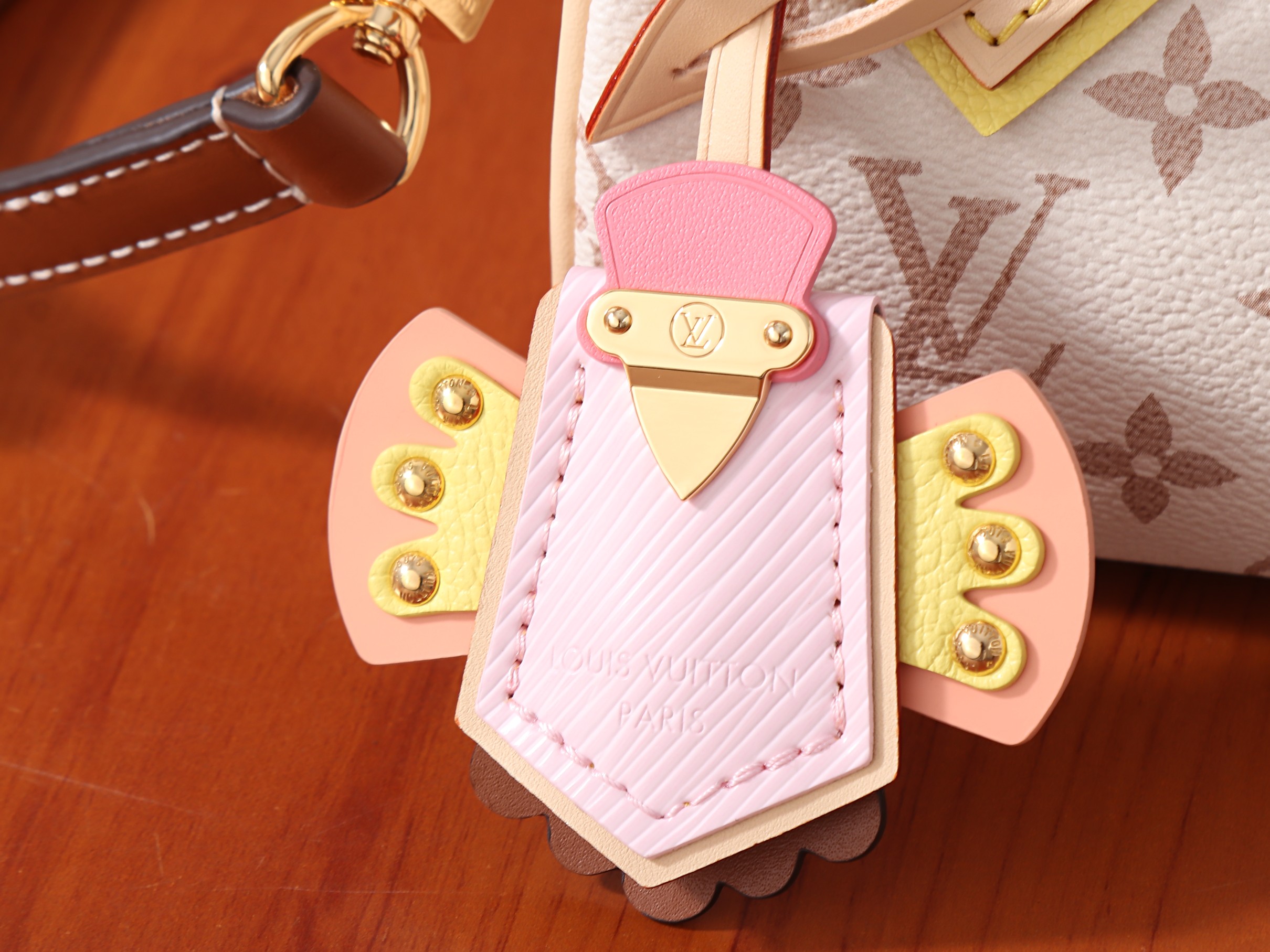 Louis Vuitton LV Crafty Nano Speedy Handbag in Monogram Dune - Image 4