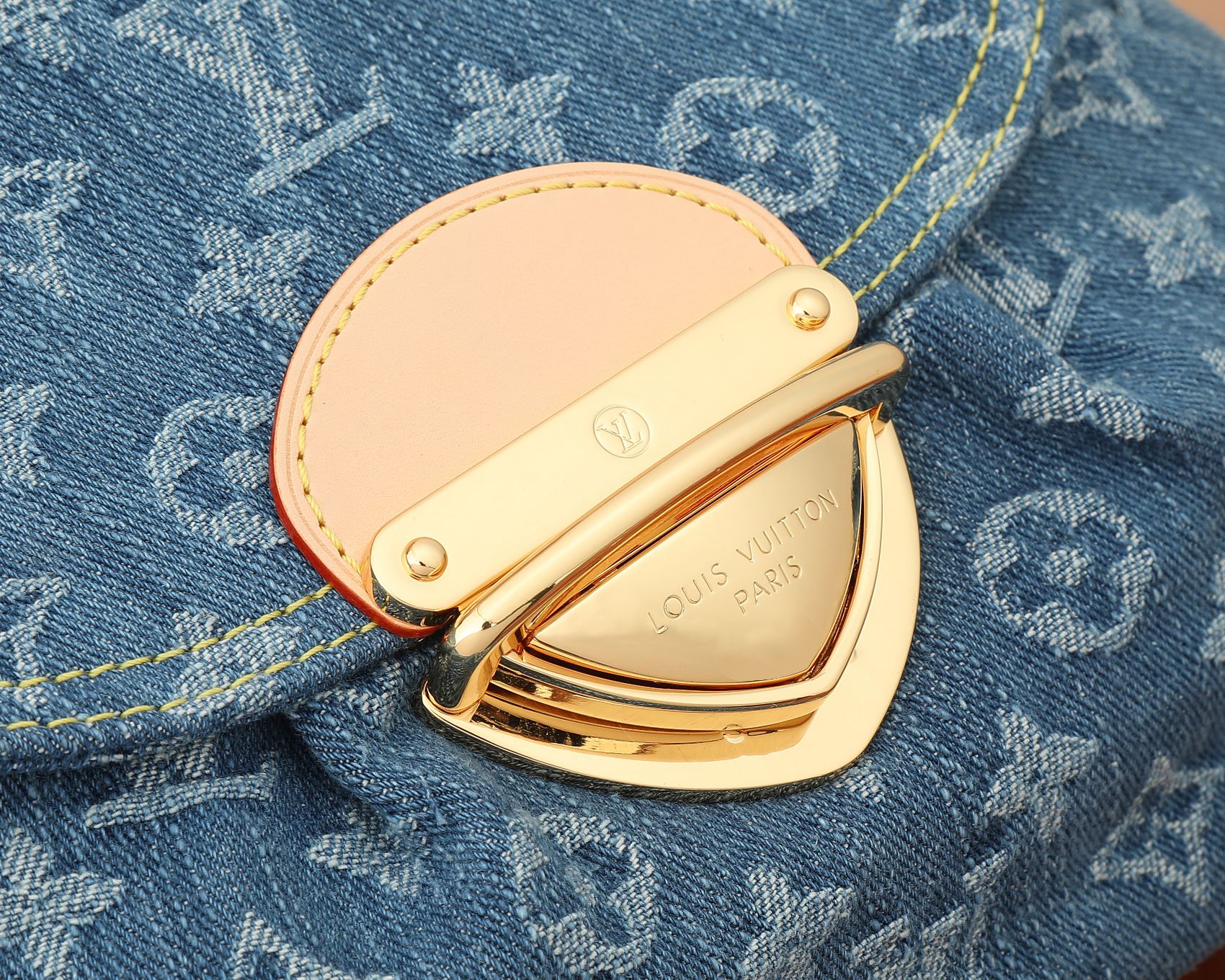 Sunset Handbag in Monogram Denim Canvas - Image 4