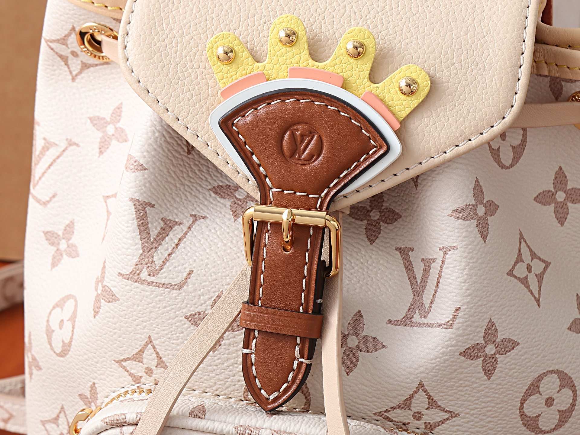 Louis Vuitton Montsouris Mini Backpack, Monogram Dune - Image 4