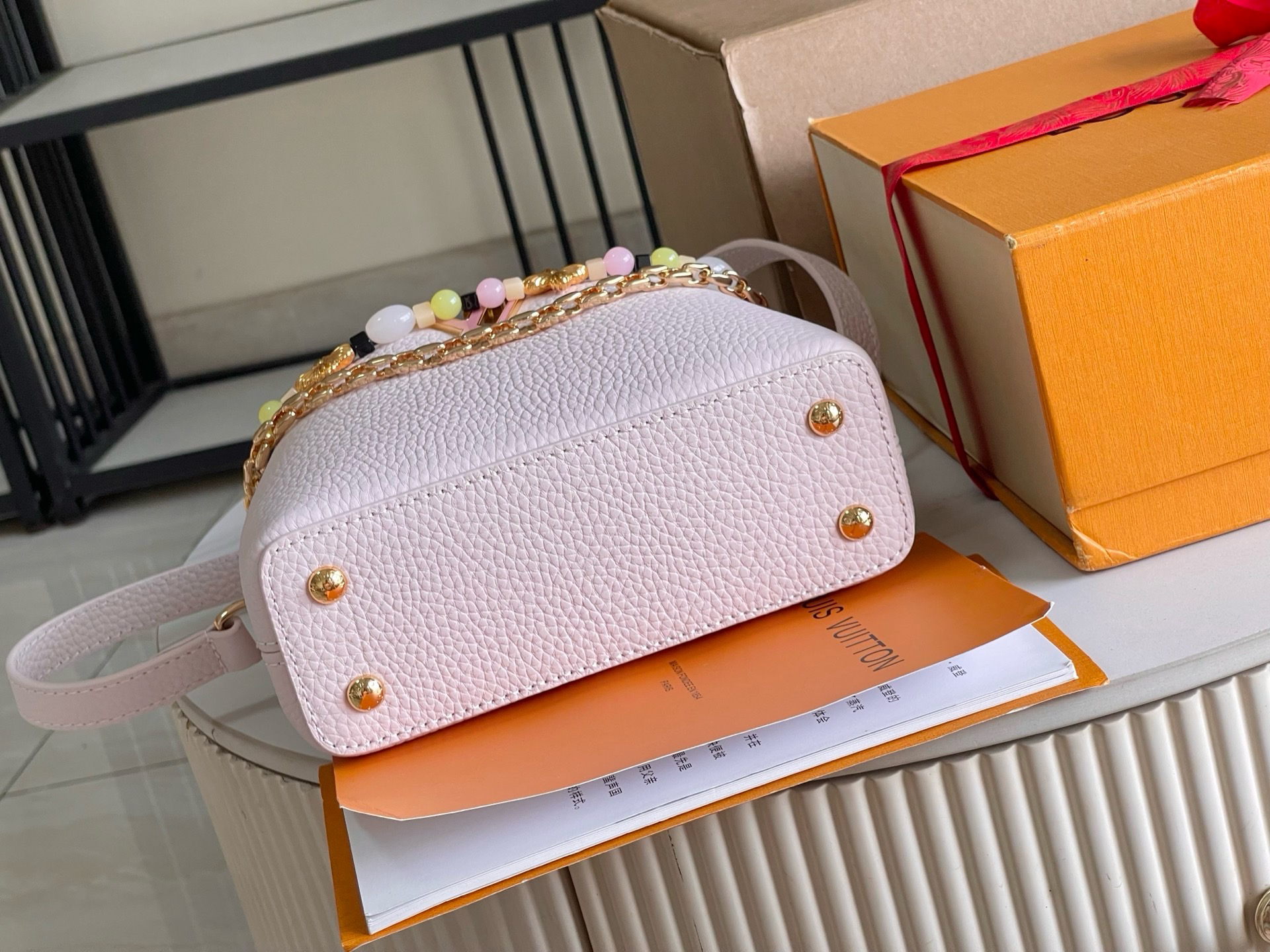 Louis Vuitton Capucines Mini Leather Crossbody Bag - Image 4
