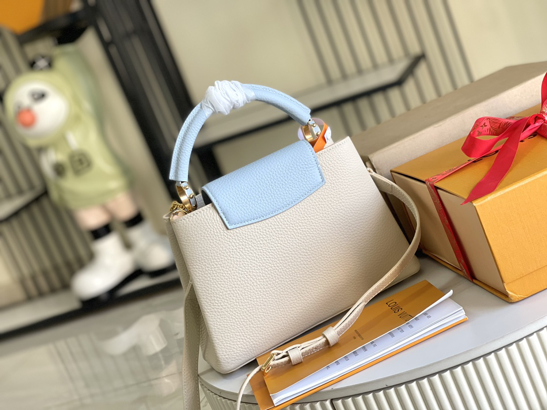 Louis Vuitton Capucines Mini Crossbody Bag in Taurillon Leather - Image 4