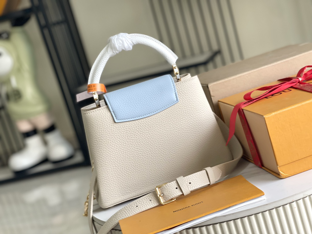 Capucines Mini Handbag in Taurillon Leather - Image 4
