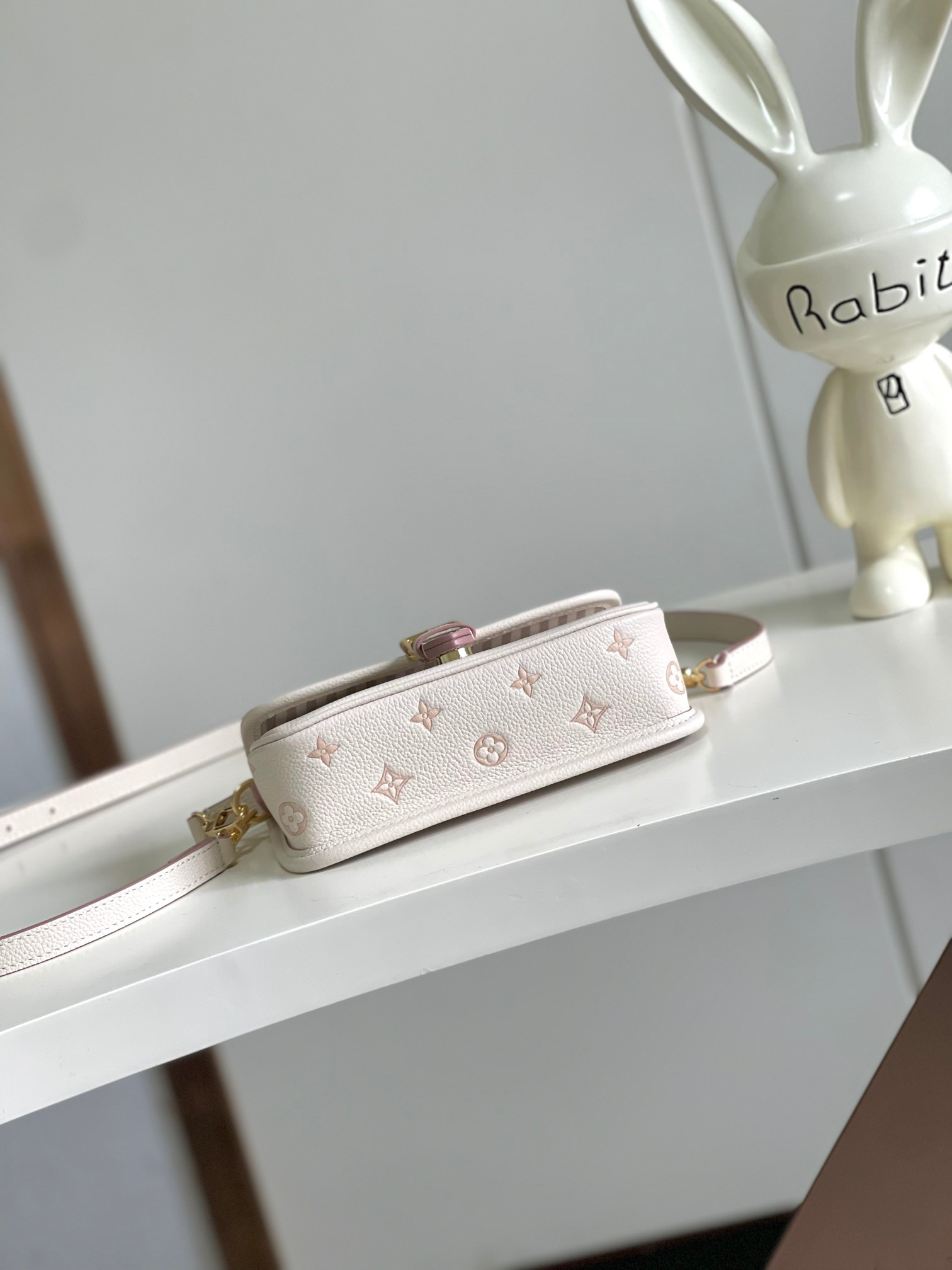 Nano Diane Crossbody Bag in White Monogram - Image 4