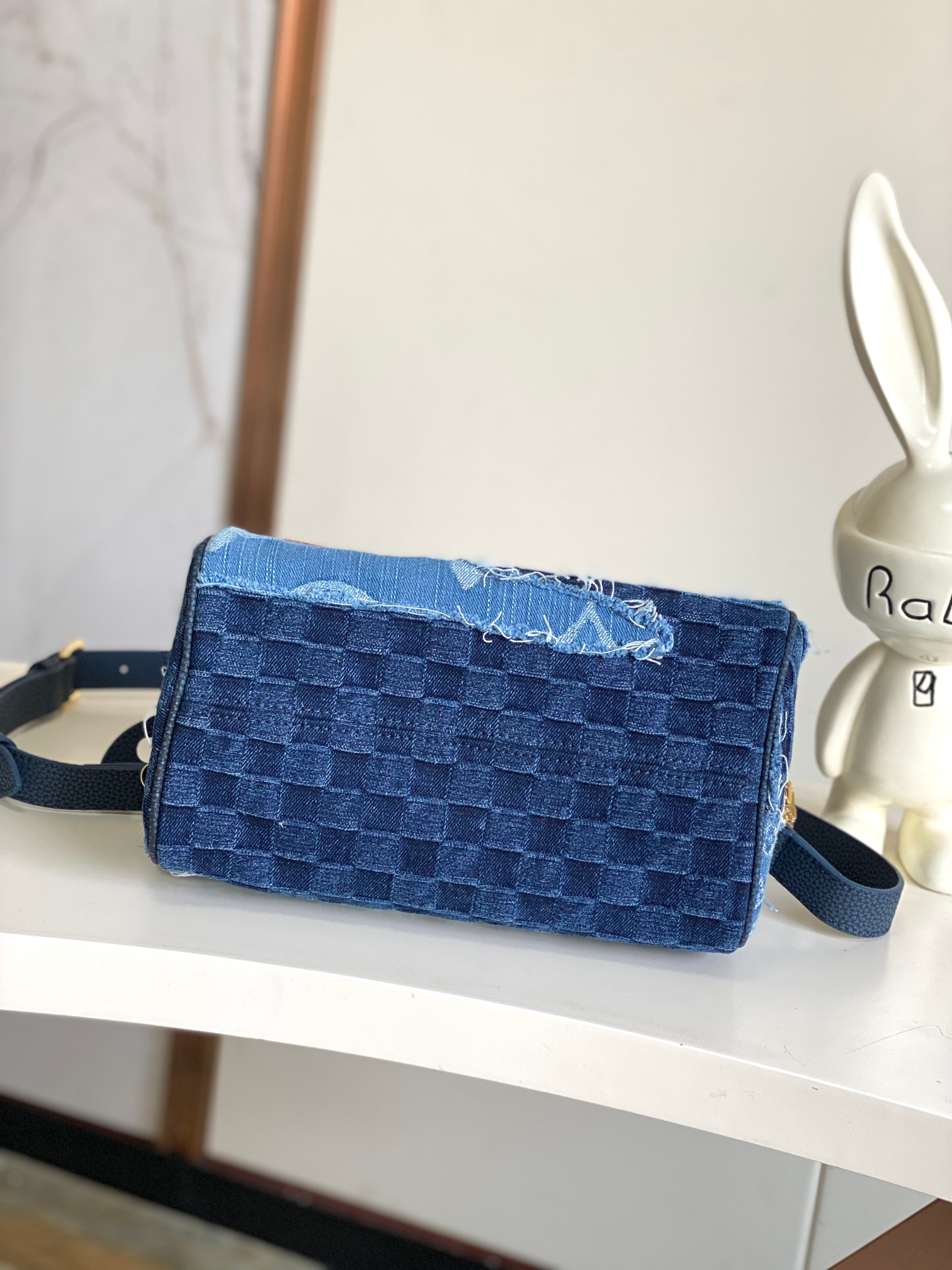 Speedy 25 Bandoulière Denim Shoulder Bag - Image 4