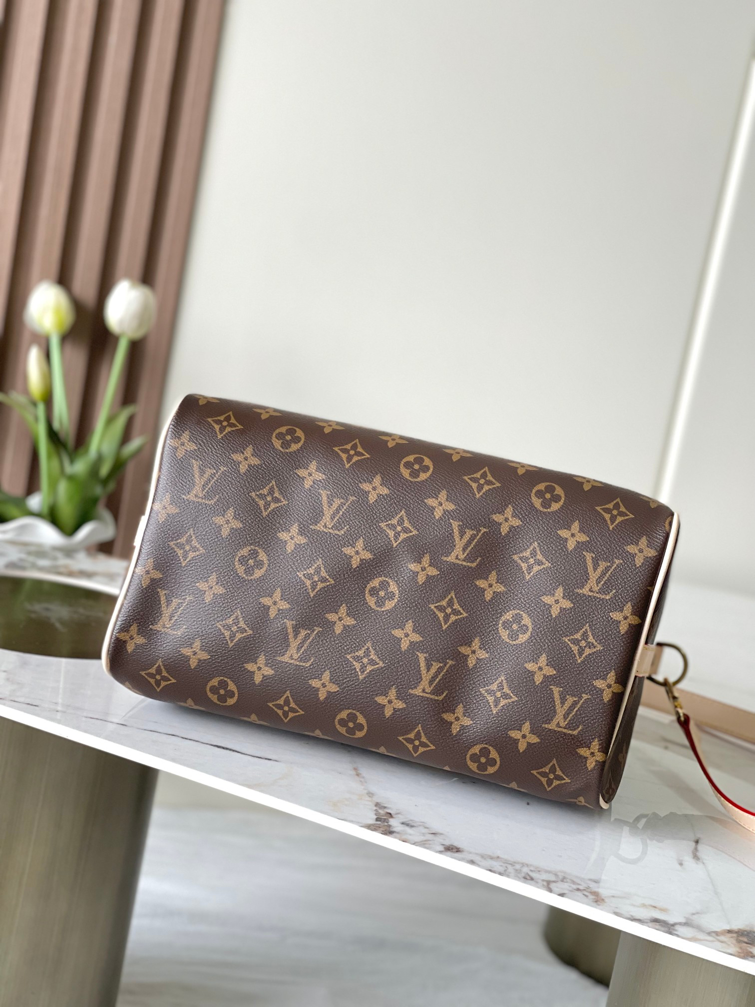 Speedy Bandouliere 30 Monogram Canvas Shoulder Bag - Image 4