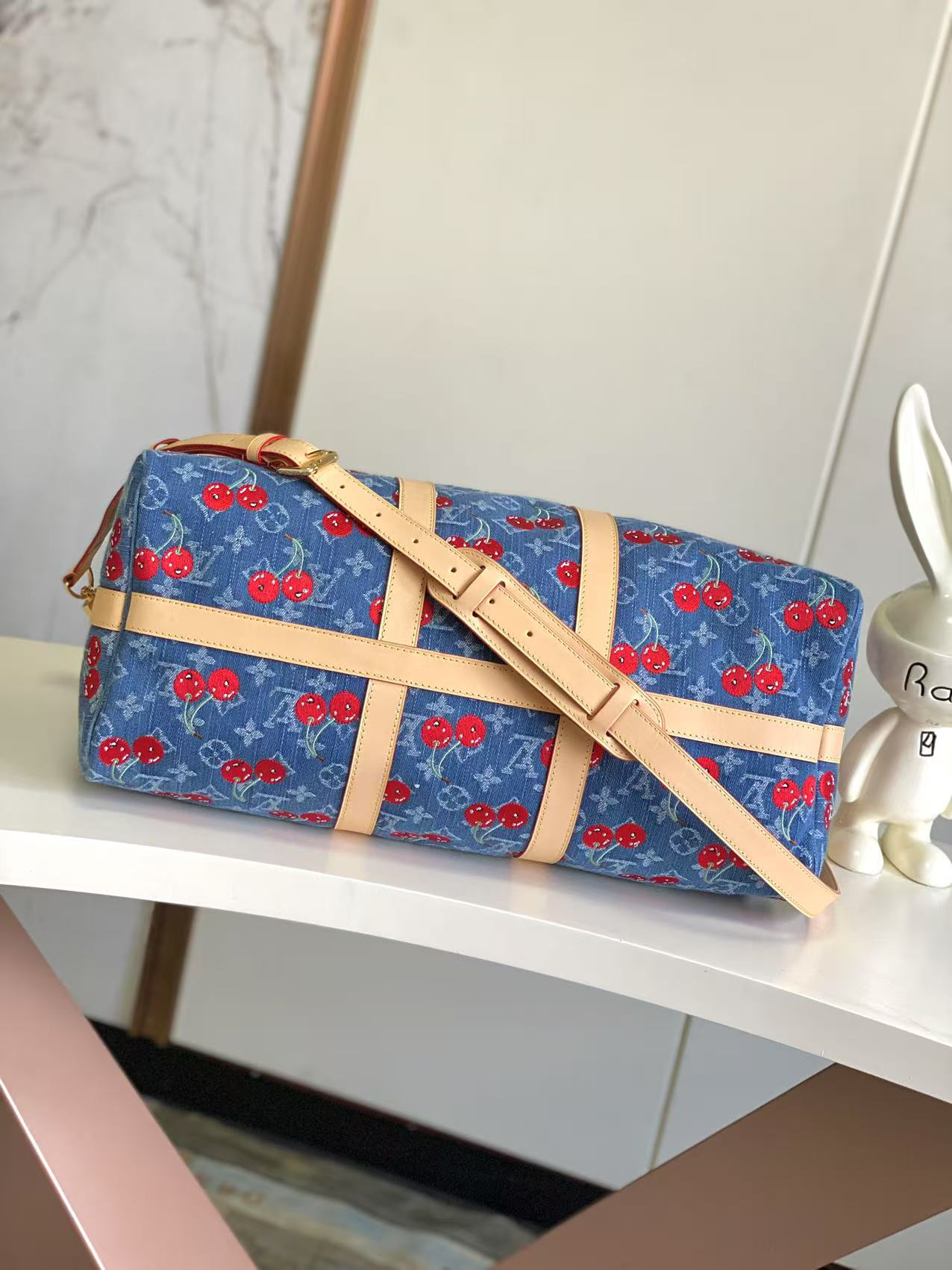 Louis Vuitton x Takashi Murakami Keepall Bandoulière 45 Travel Bag - Image 4
