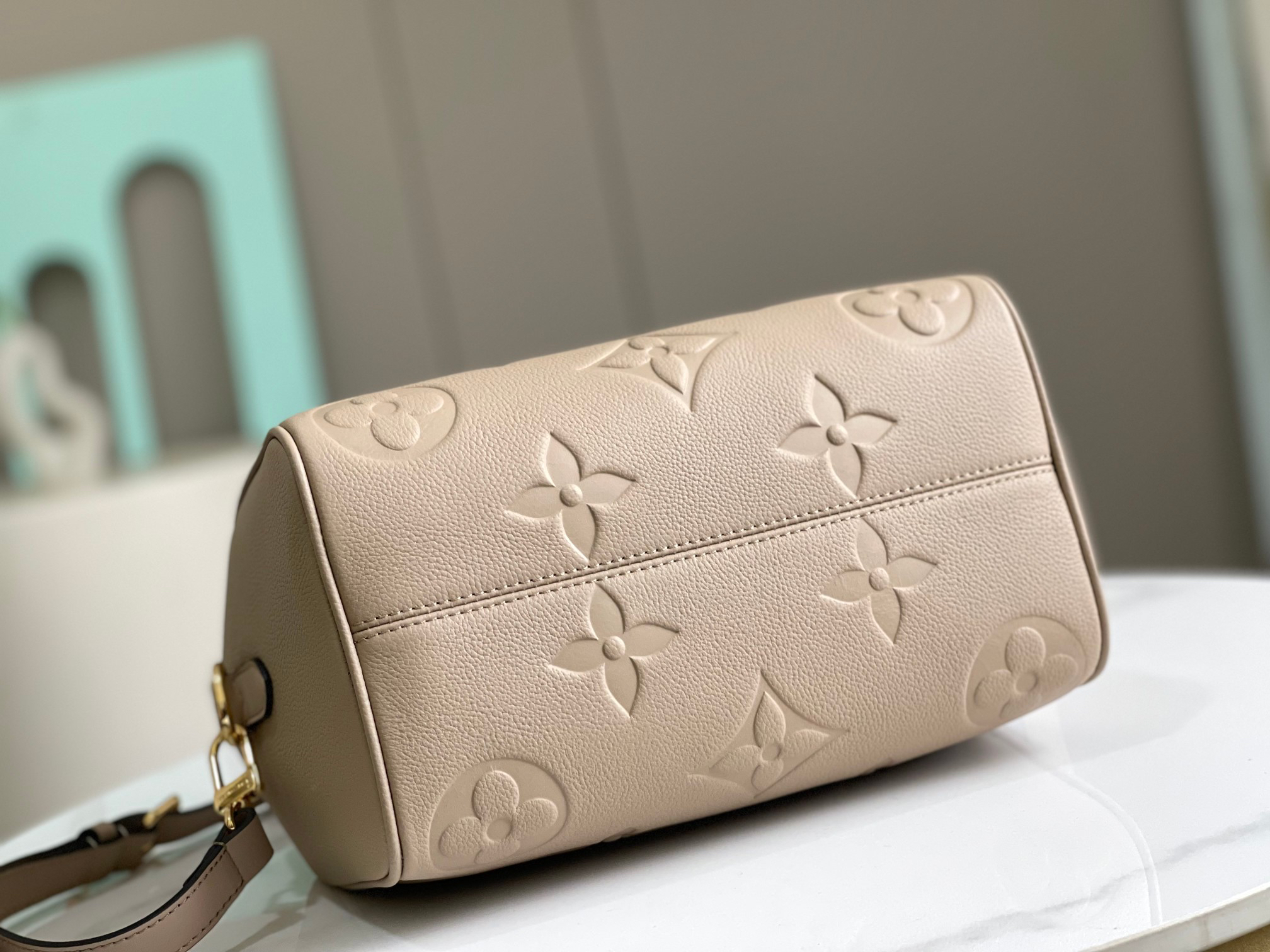Louis Vuitton Speedy Bandouliere 25 Monogram Empreinte Leather Bag - Image 4