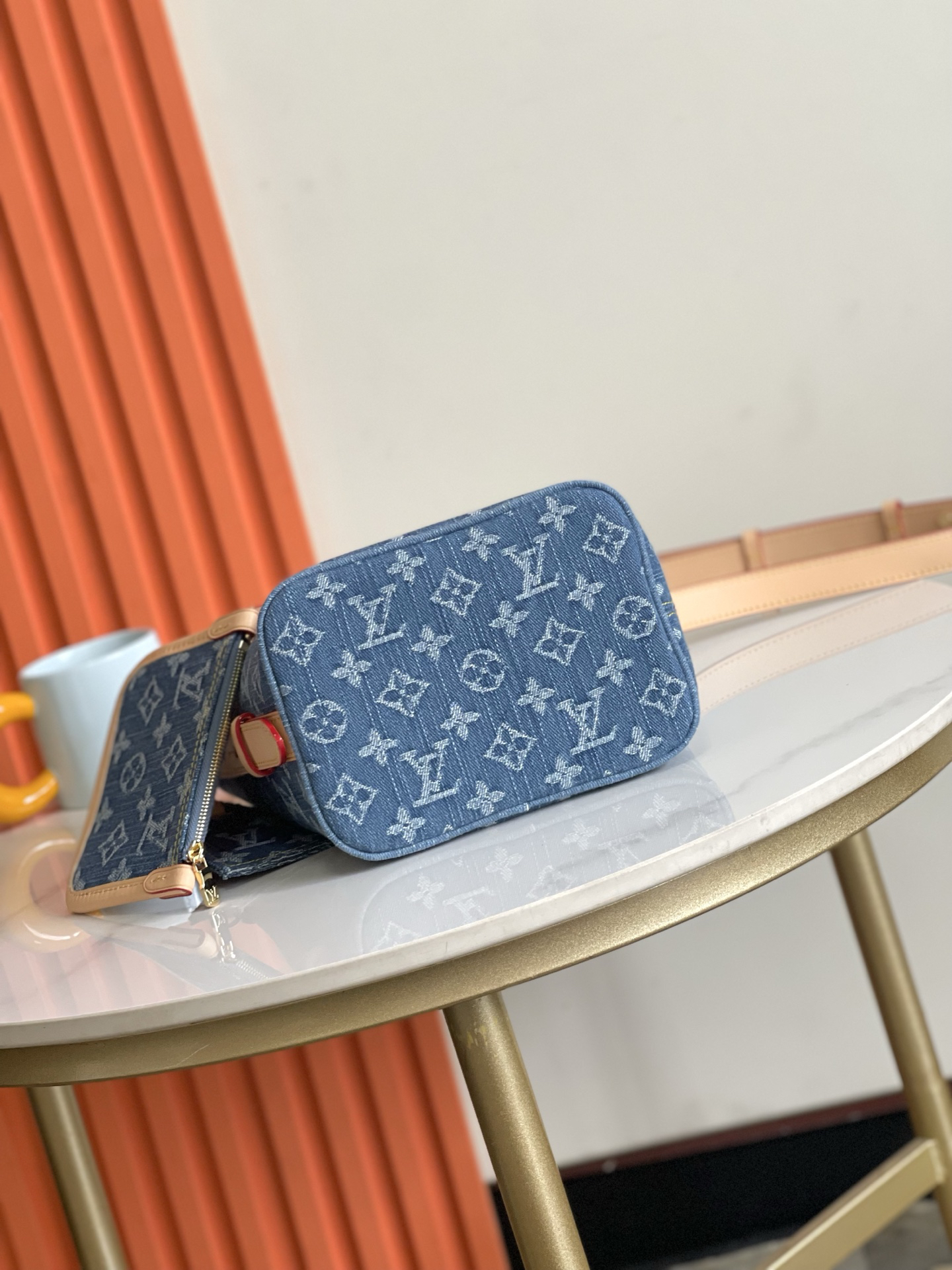 Louis Vuitton M28107 Denim All In BB Bucket Bag - Image 4