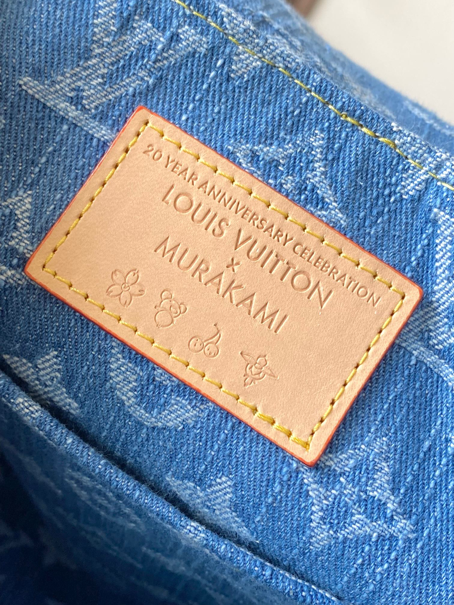 Louis Vuitton x Takashi Murakami Venice Shoulder Bag M13679 – Cherry Denim - Image 4
