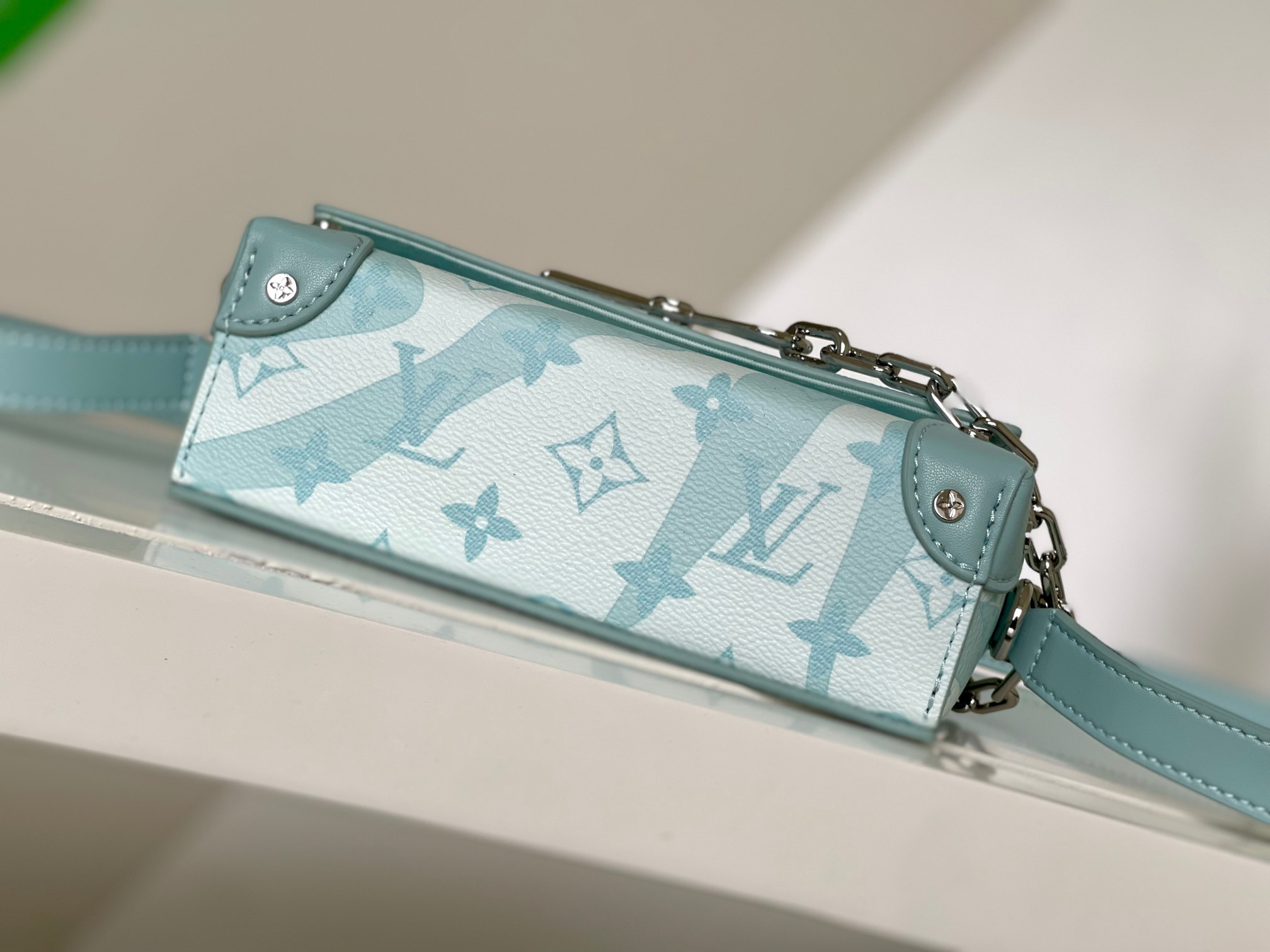 Louis Vuitton Steamer Mini Handbag M22637 in Monogram Aquagarden Canvas - Image 4