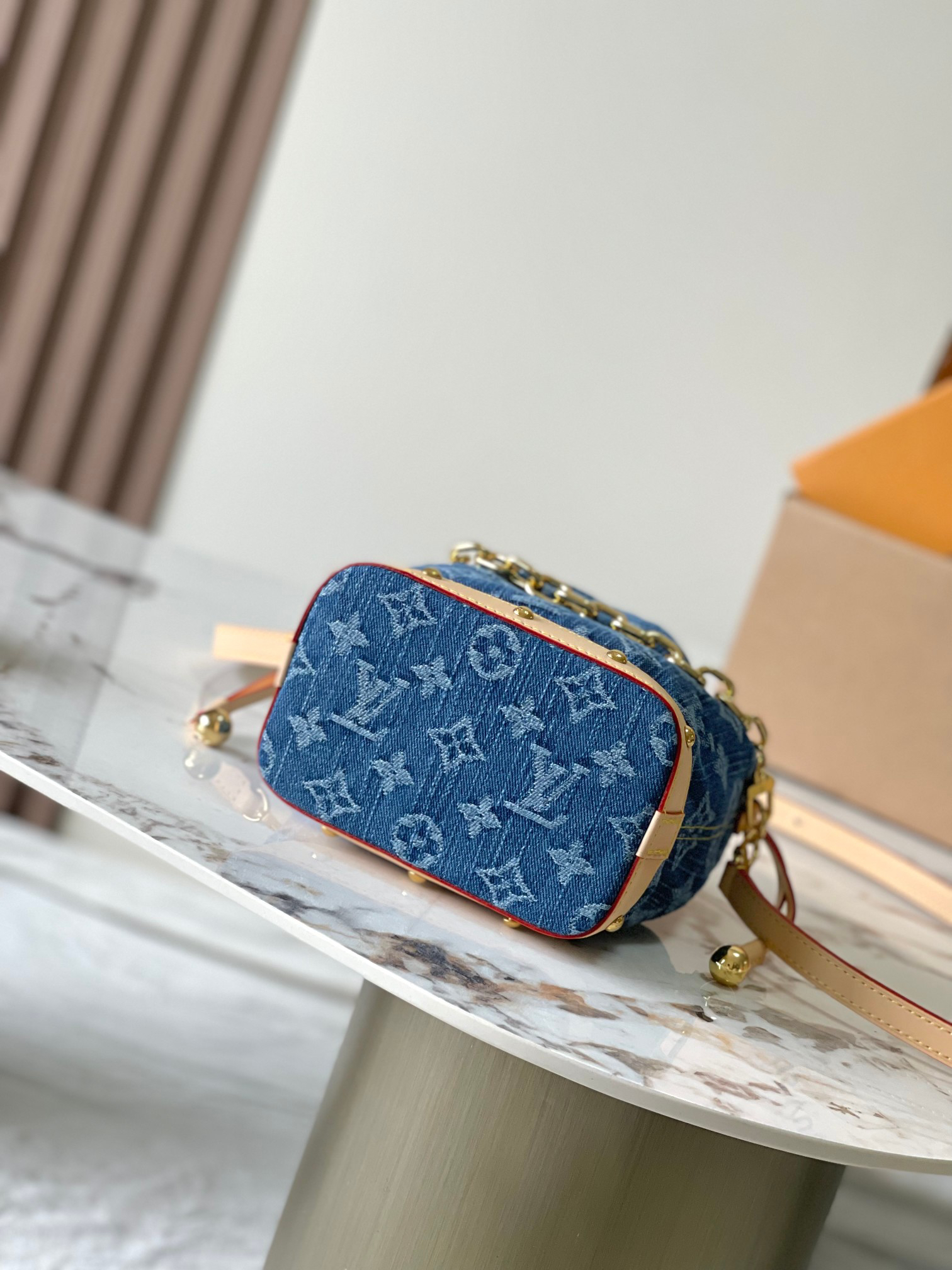 Louis Vuitton Nano Noé Denim Shoulder Bag - Image 4