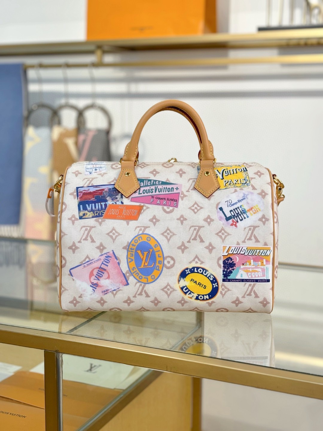 Speedy 30 Leather Handbag - Image 4