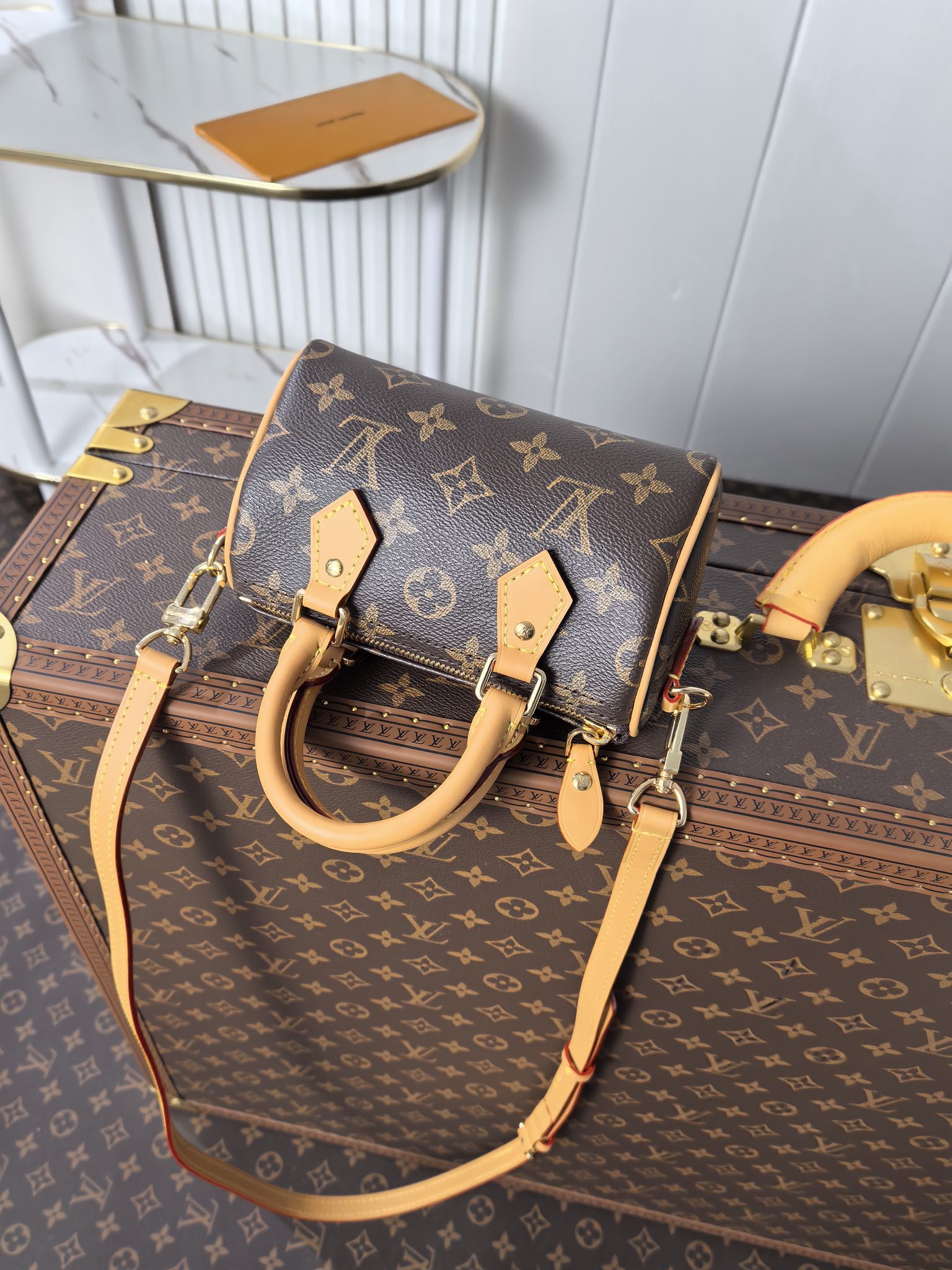 Louis Vuitton Nano Speedy Handbag - Image 4