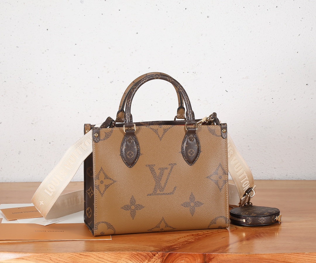 Louis Vuitton OnTheGo Small Tote Bag in Monogram Canvas - Image 4