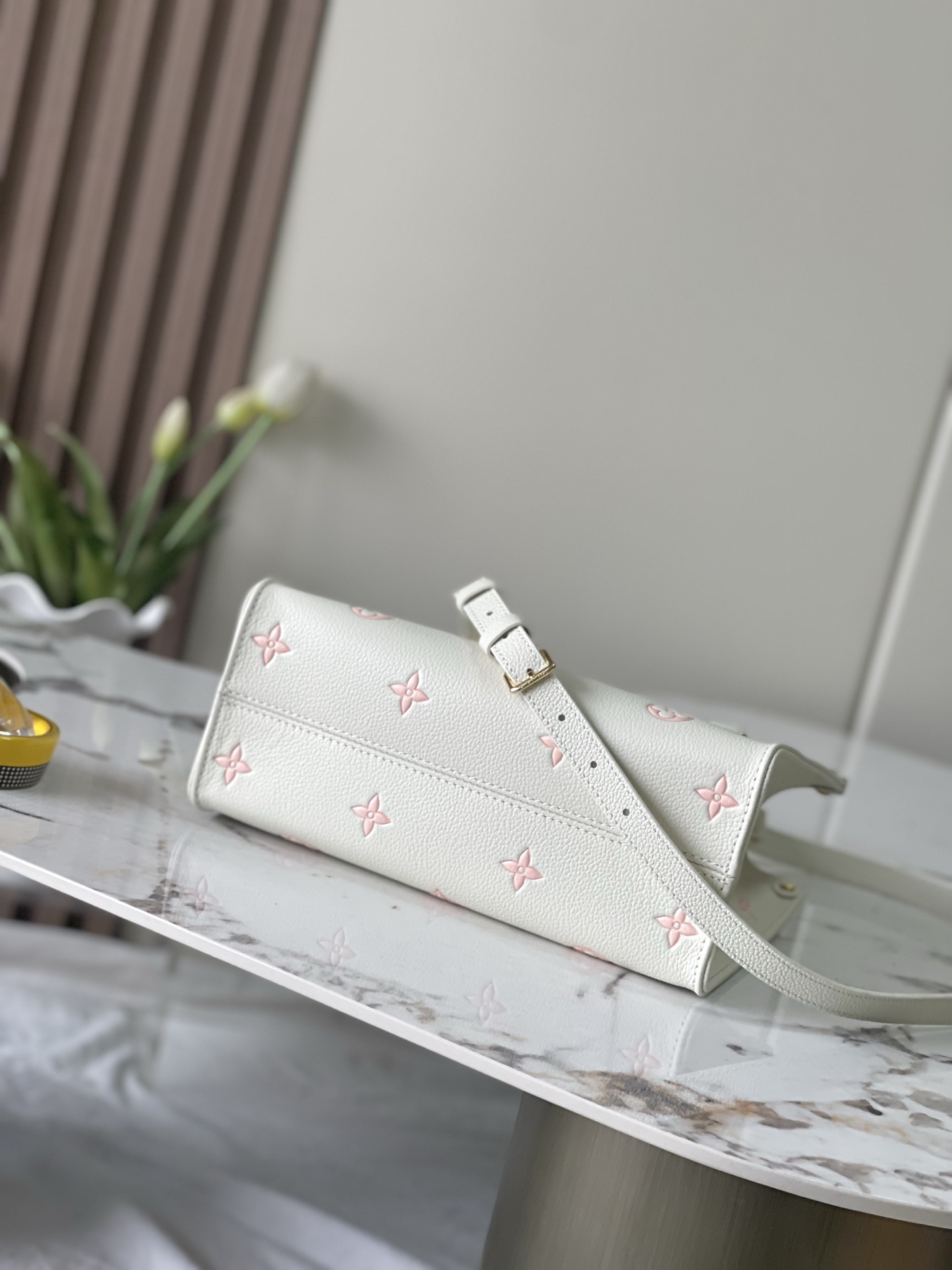 Louis Vuitton OnTheGo PM Tote Bag in Peach Pink - Image 4