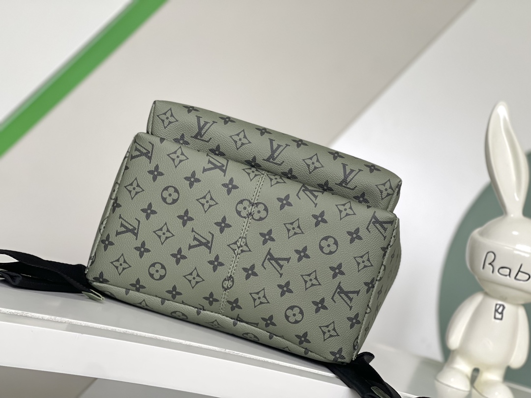 Louis Vuitton Discovery Small Backpack M46802 Green Monogram Coated Canvas - Image 4