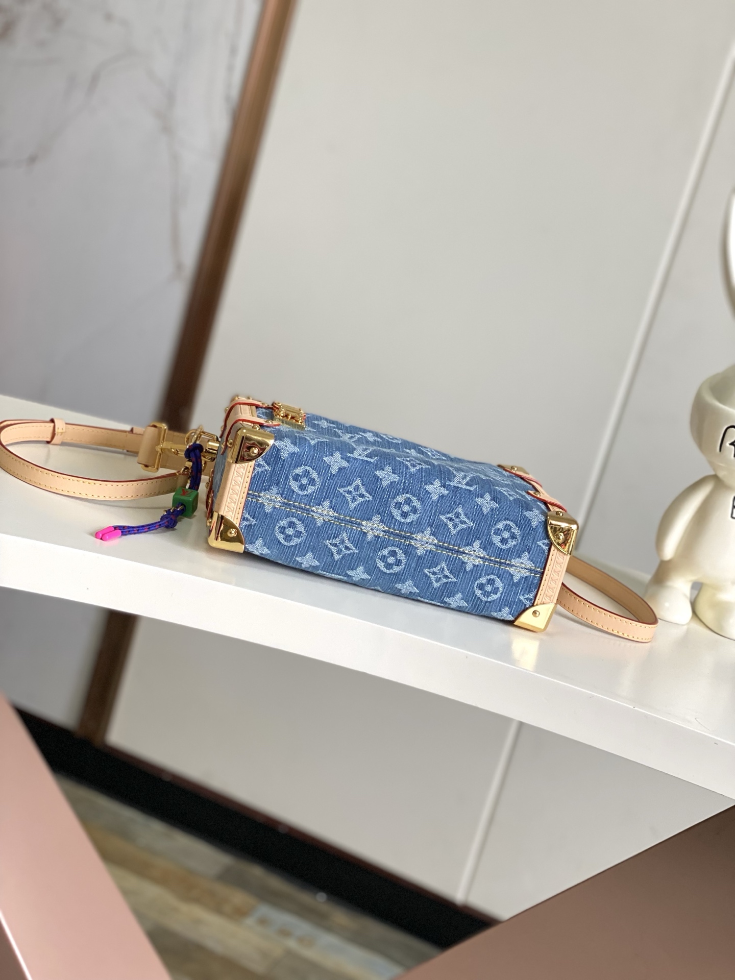 Louis Vuitton Side Trunk M27450 Denim Rendez-Vous Crossbody Bag - Image 4