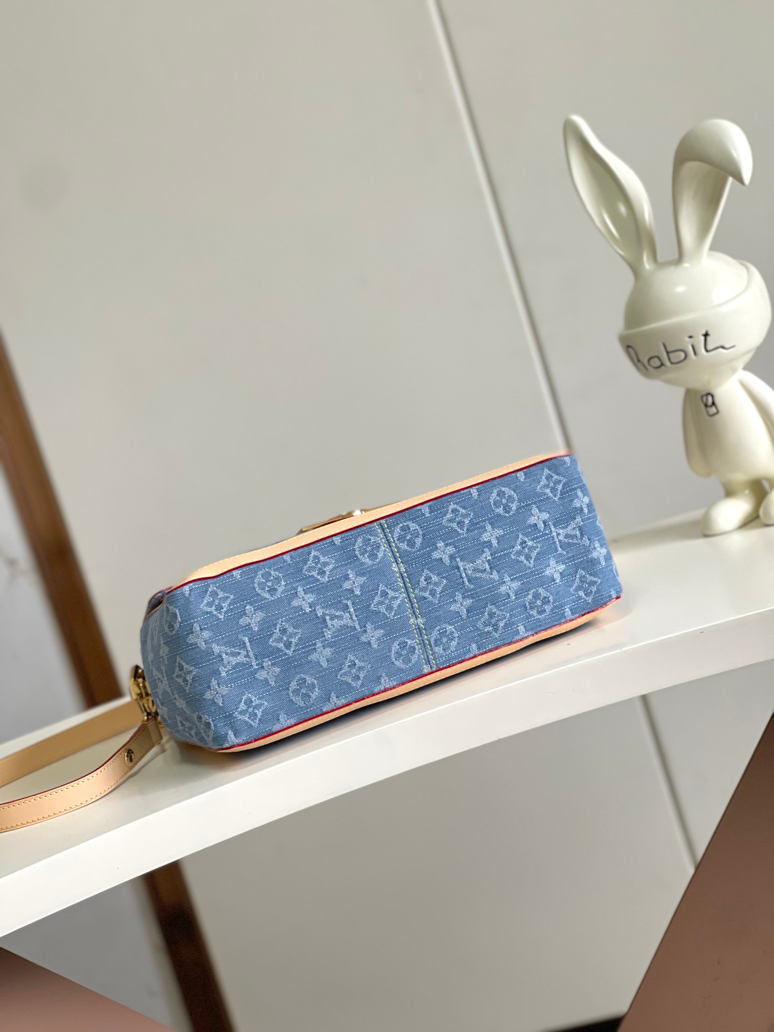 Louis Vuitton LV x TM Dauphine Soft Large Denim Shoulder Bag - Image 4