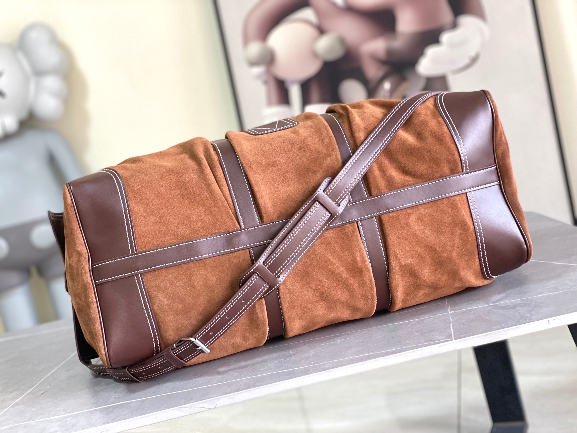 Louis Vuitton Keepall Bandoulière 50 Travel Bag - Image 4