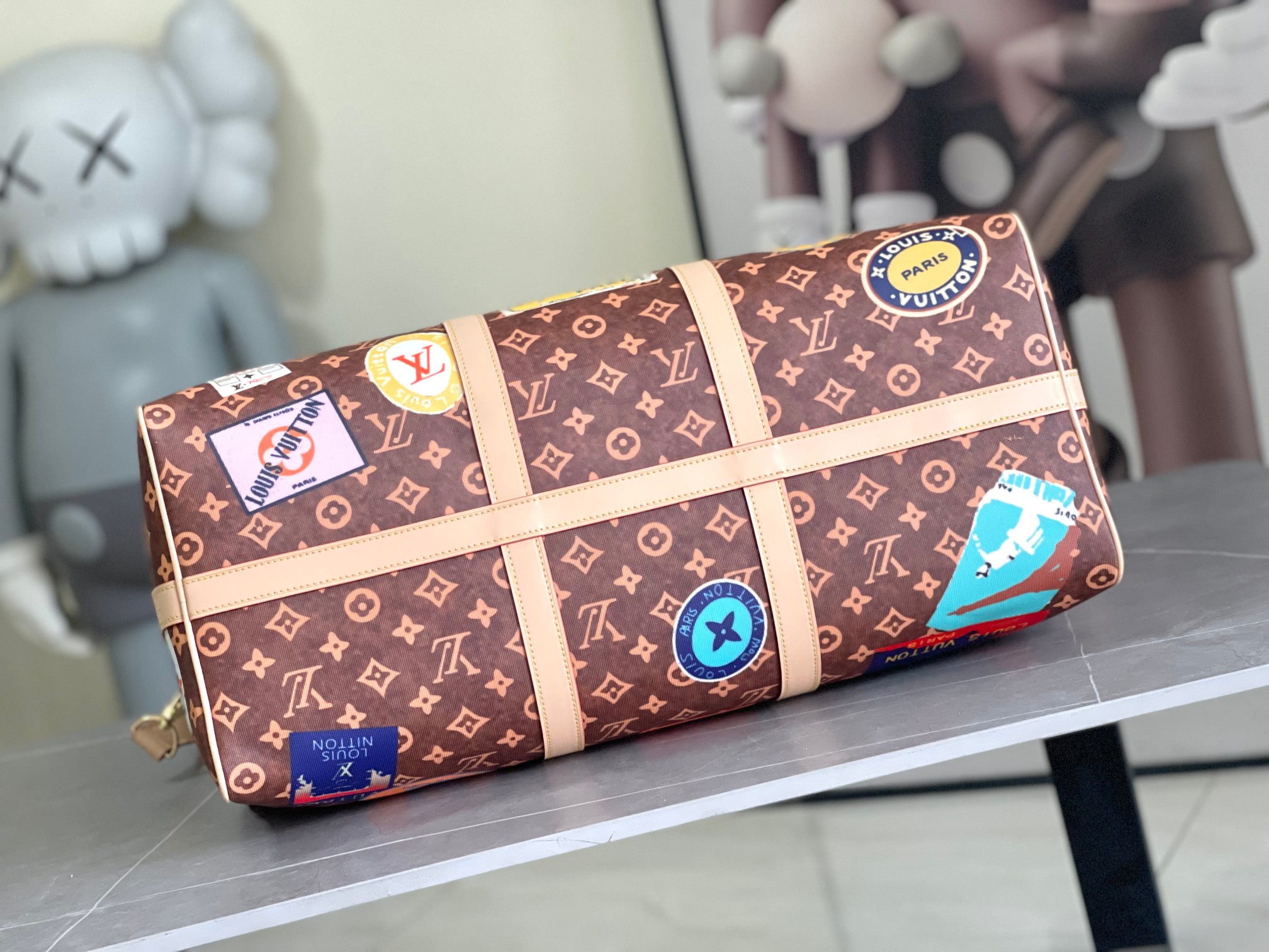 Louis Vuitton Keepall Bandoulière 50 Travel Bag - Image 4