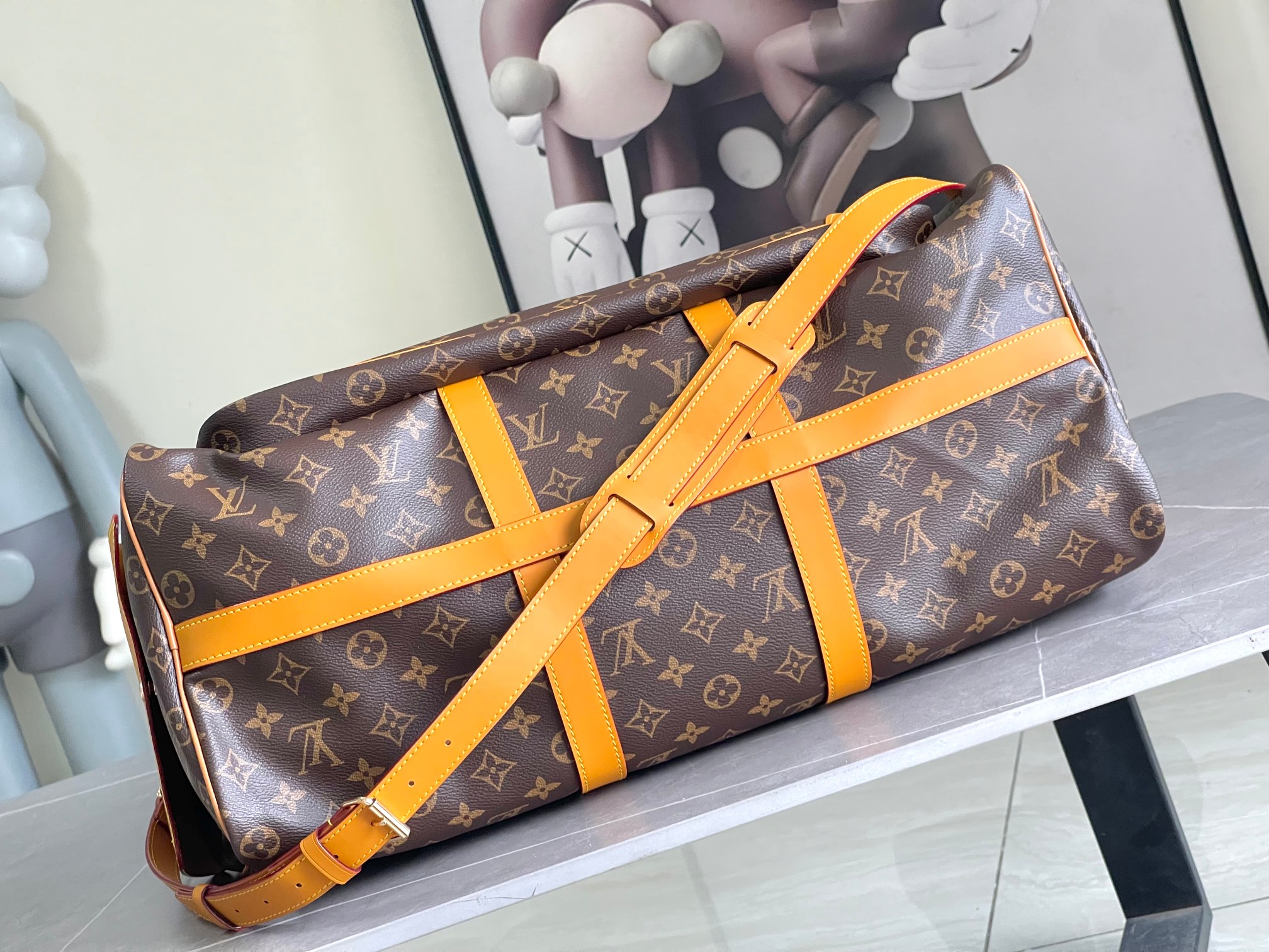 Louis Vuitton Keepall Bandoulière 50 Travel Bag M14735 - Image 4