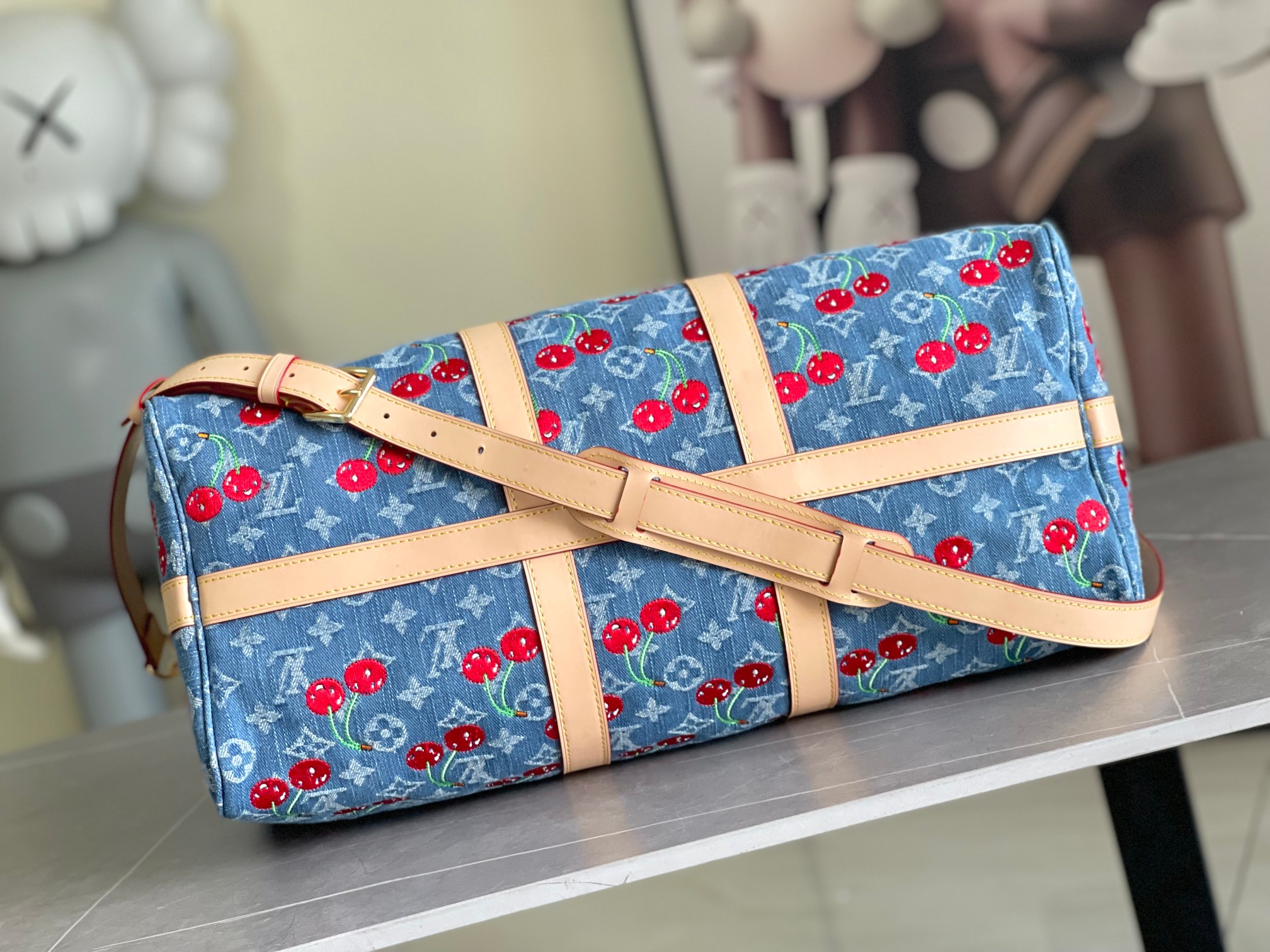 Louis Vuitton Keepall Bandoulière 45 Travel Bag - Image 4