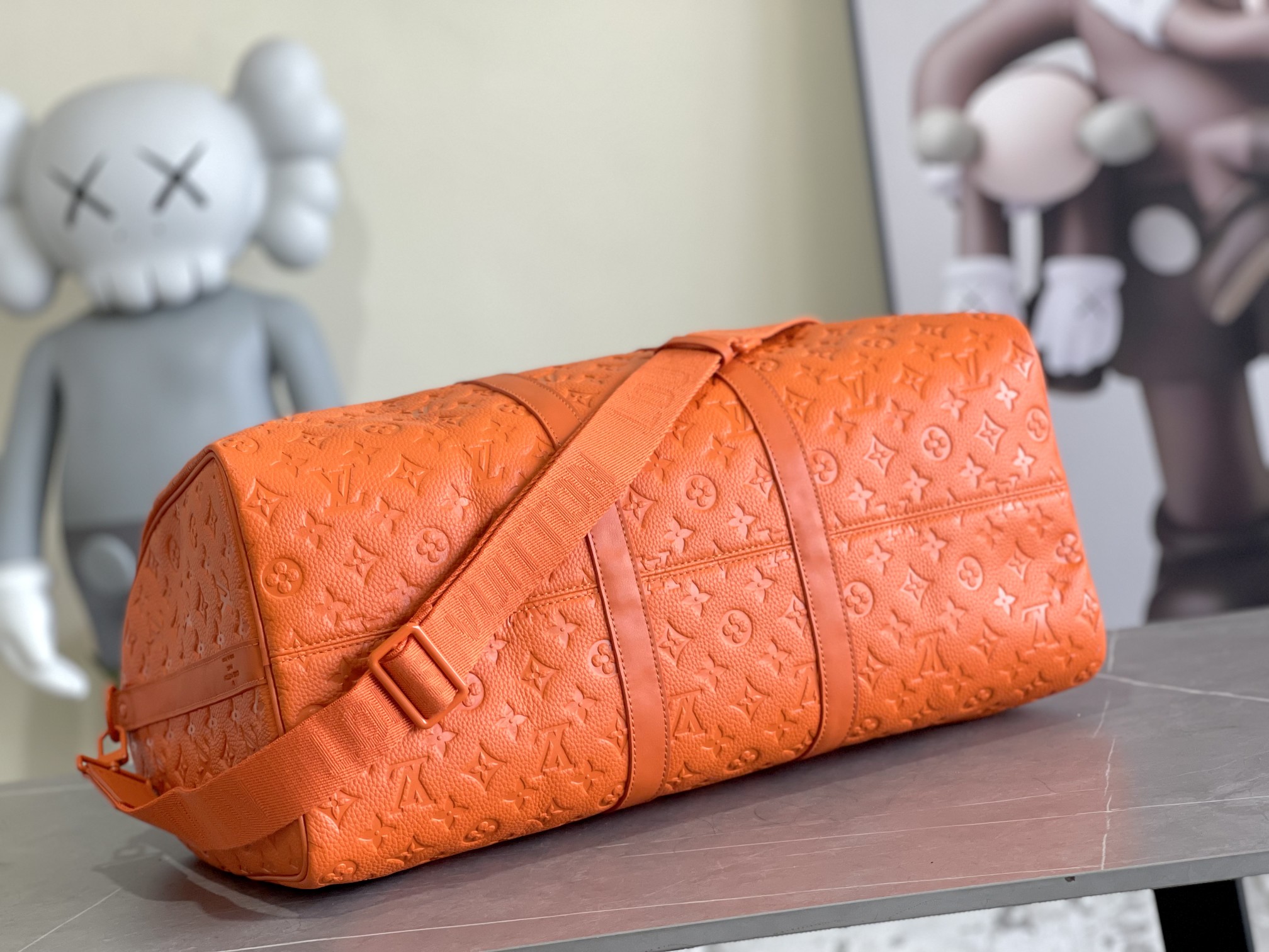 Keepall Bandoulière 50 Travel Bag - Monogram Shadow - Image 4
