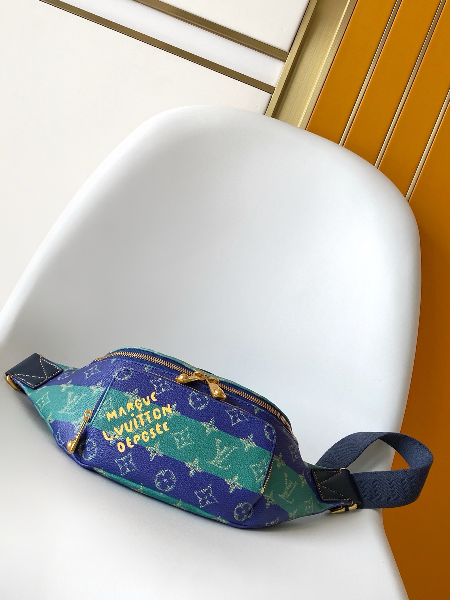 Louis Vuitton Rush Belt Bag in Green Monogram Canvas - Image 4