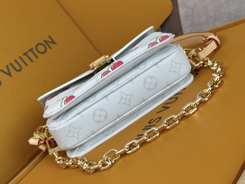 Louis Vuitton Pochette Métis East West Monogram Cherry Shoulder Bag - Image 4